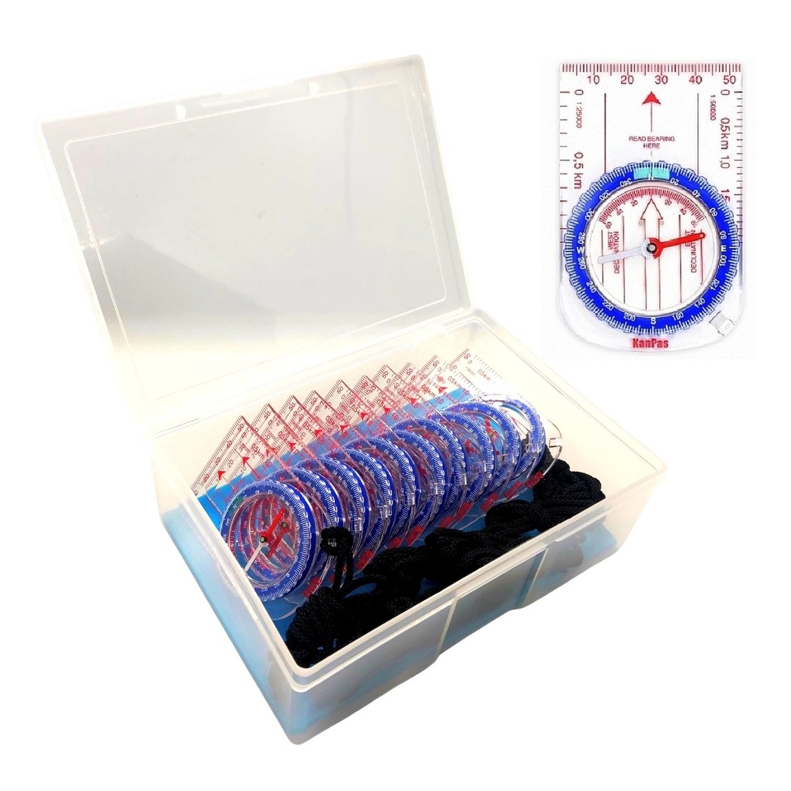 Compass - Plastic - Set of 10