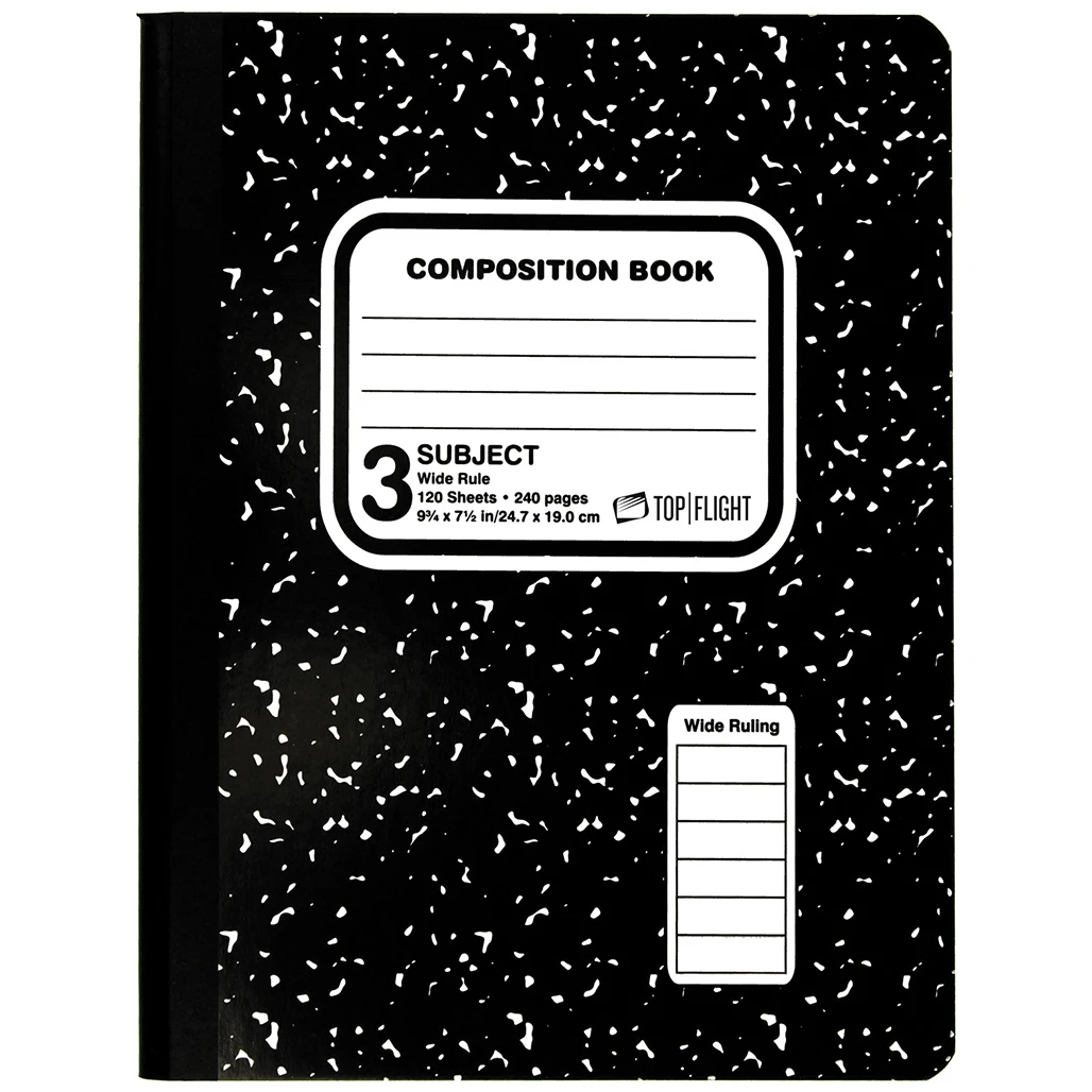 Composition Book - 120 Pages - Blue