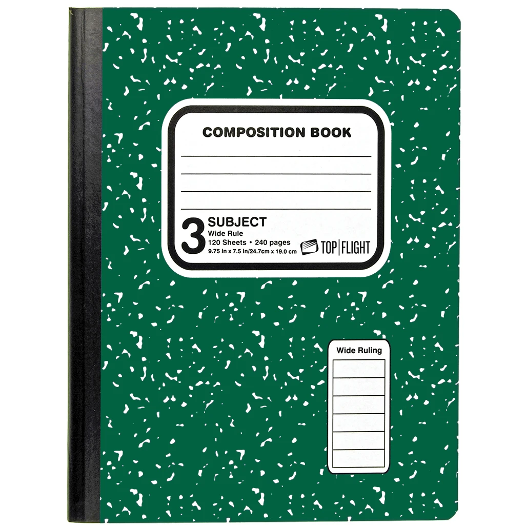 Composition Book - 120 Pages - Green