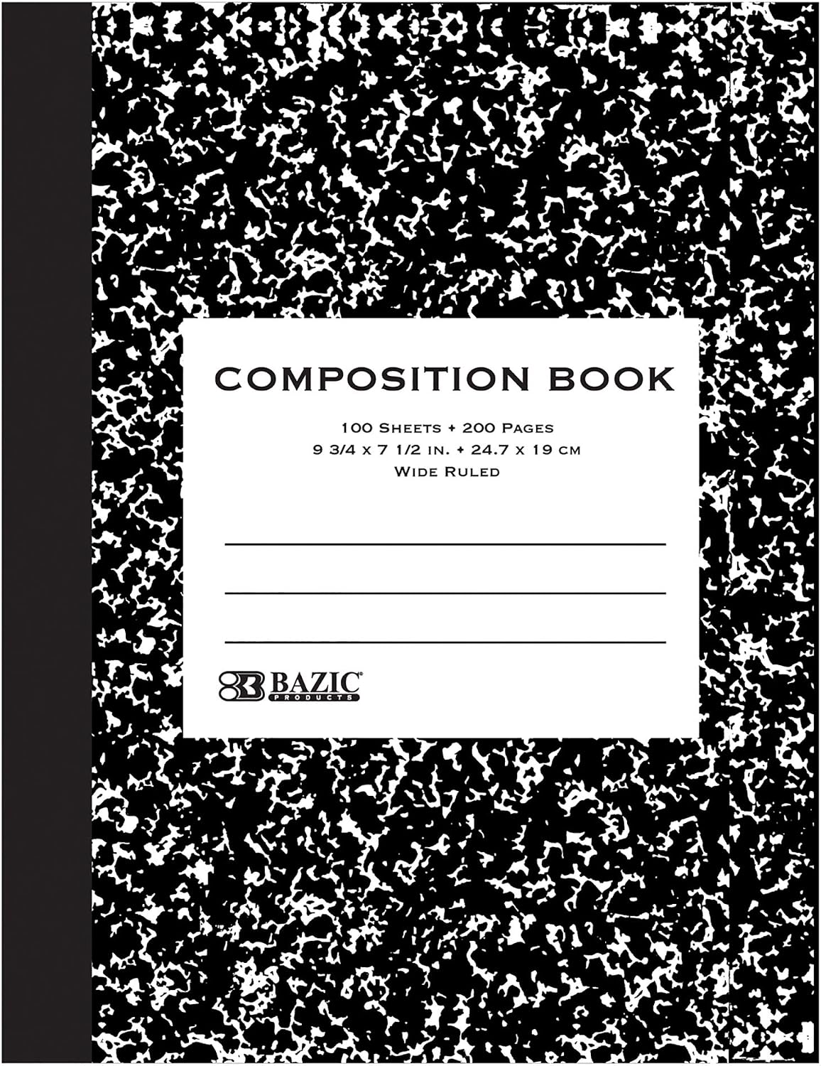 Composition Book - 240 Pages - Black