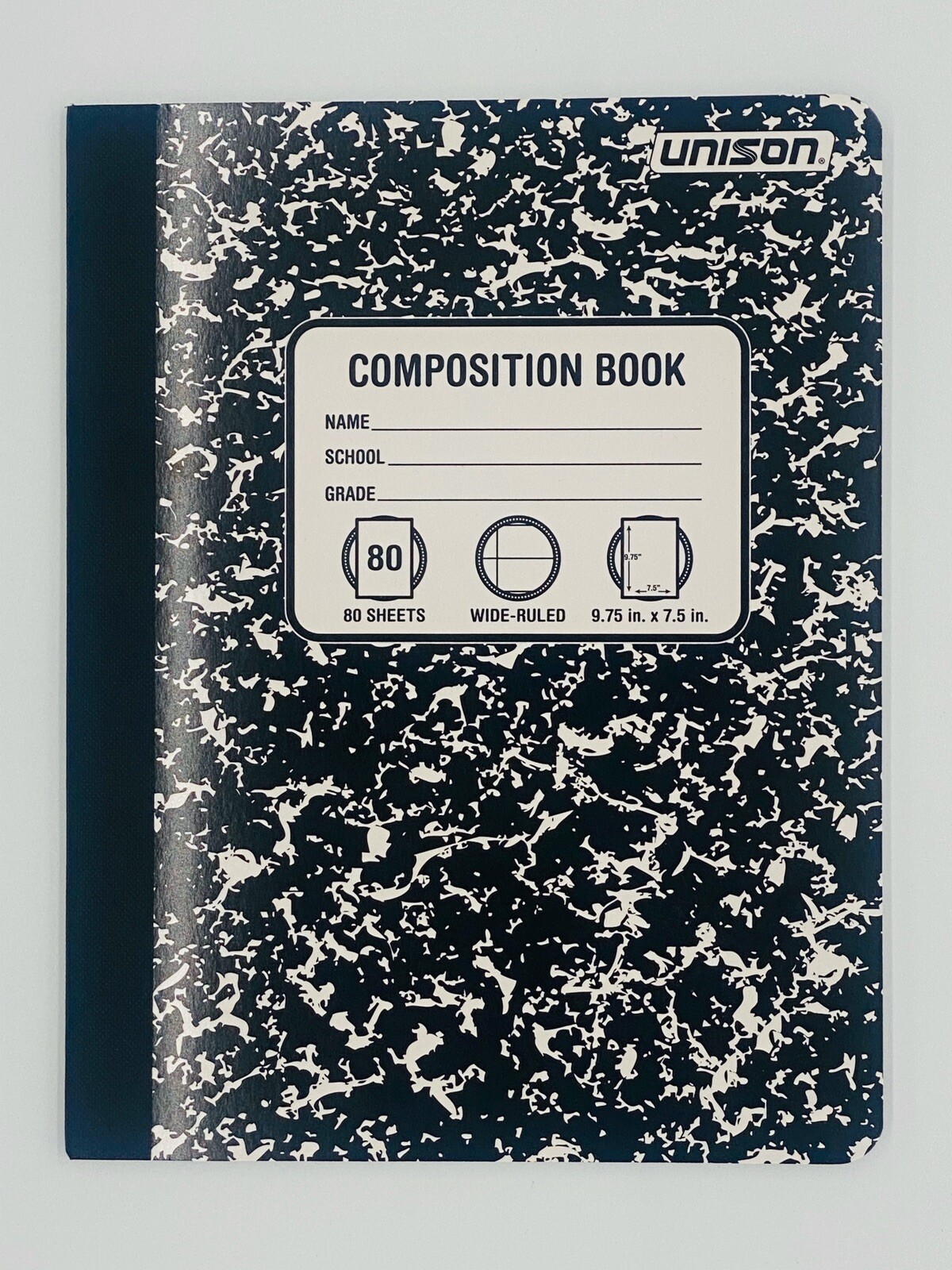 Composition Book - 80 Pages - Black