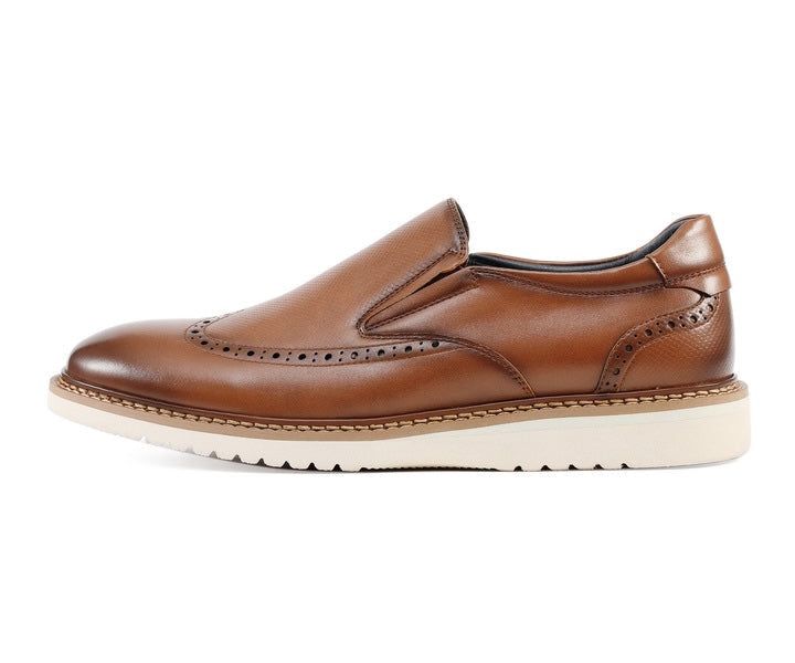 Cool Cognac Slip-Ons