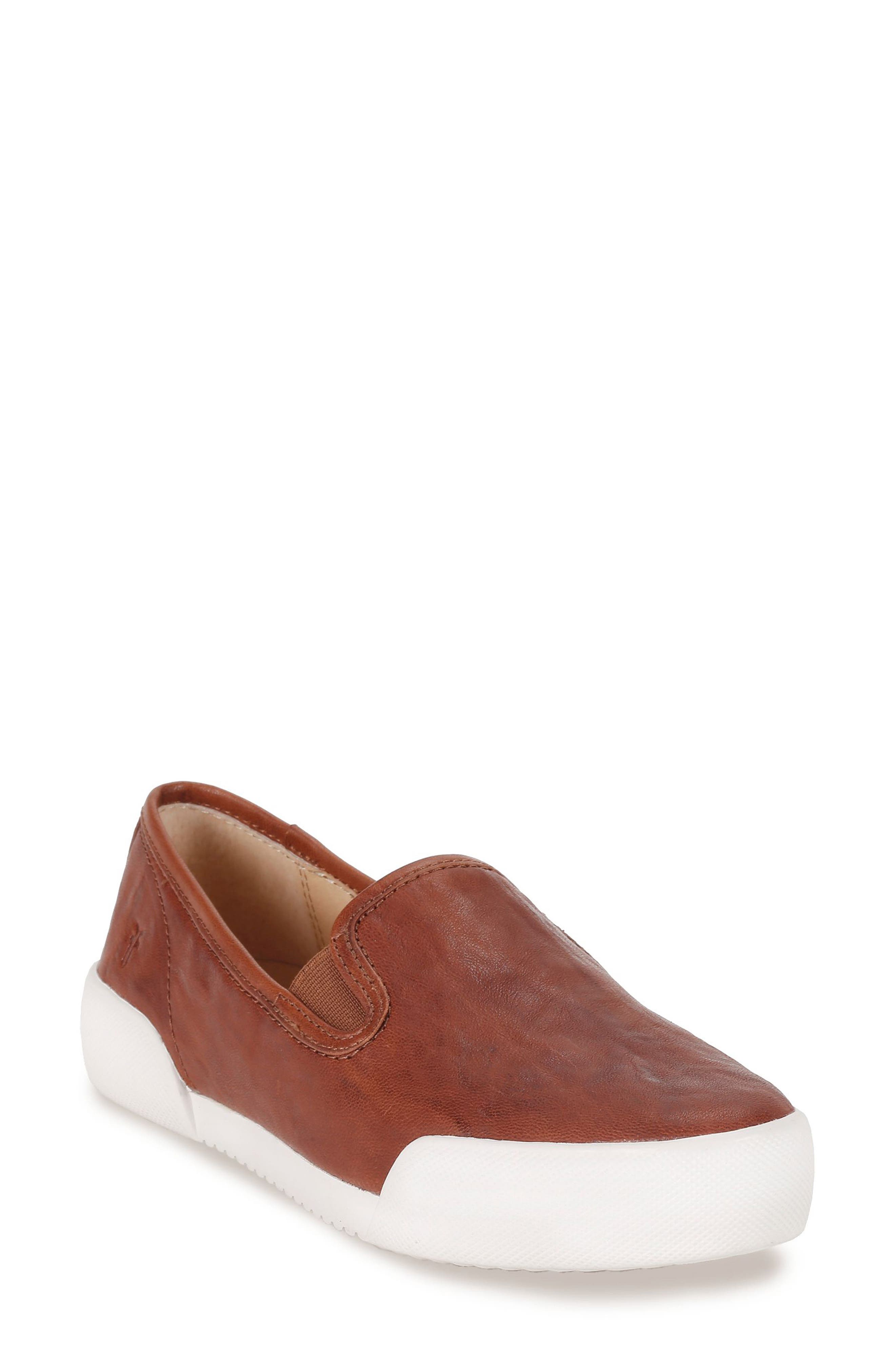 Cool Cognac Slip-Ons