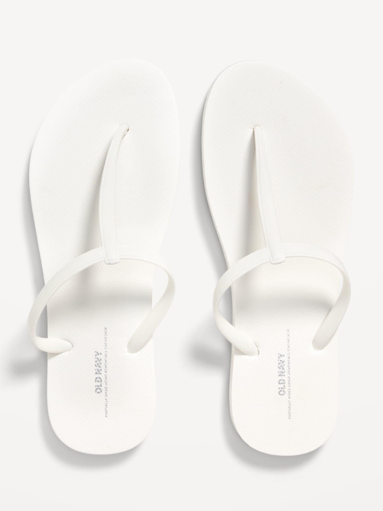 Cool White Flip Flops