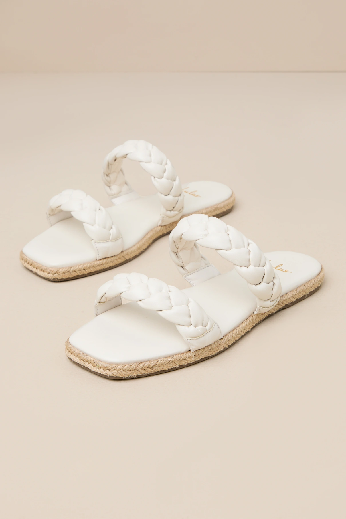 Cool White Slide Sandals