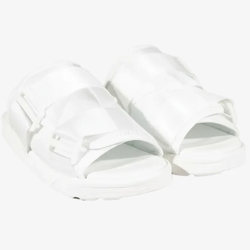 Cool White Slide Sandals