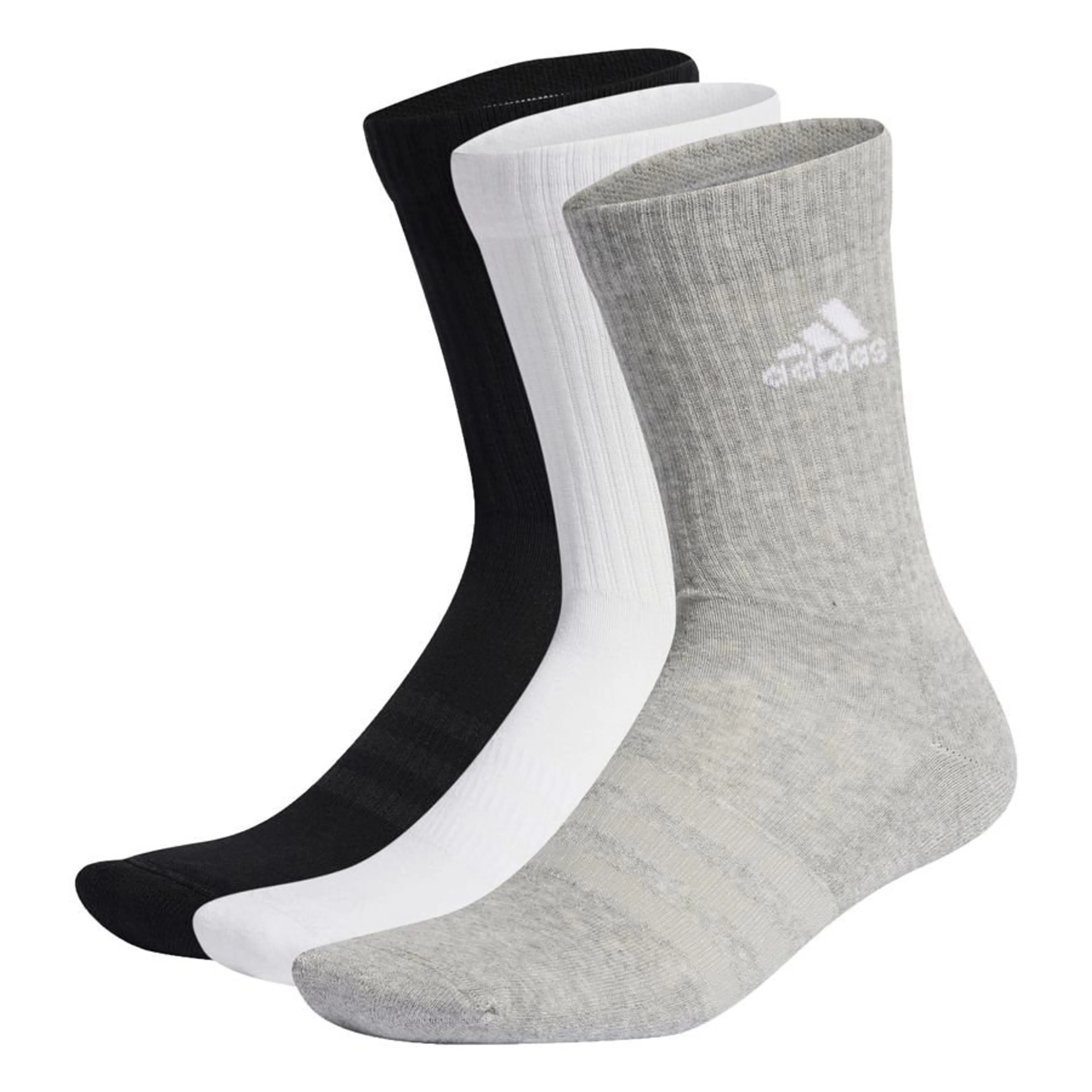 Cushioned Grey Crew Socks