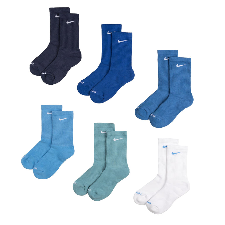 Cushioned Navy Blue Crew Socks