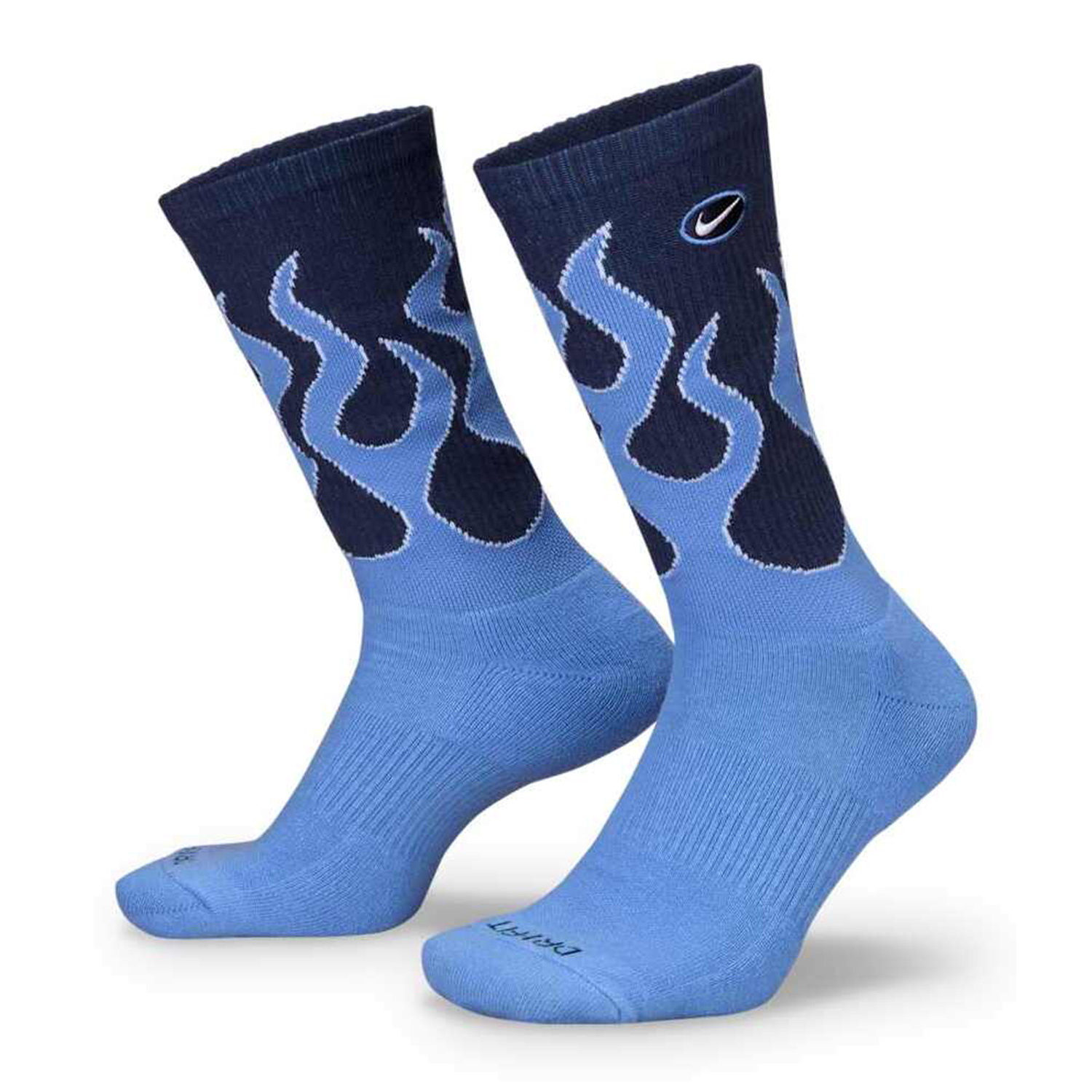 Cushioned Navy Blue Crew Socks