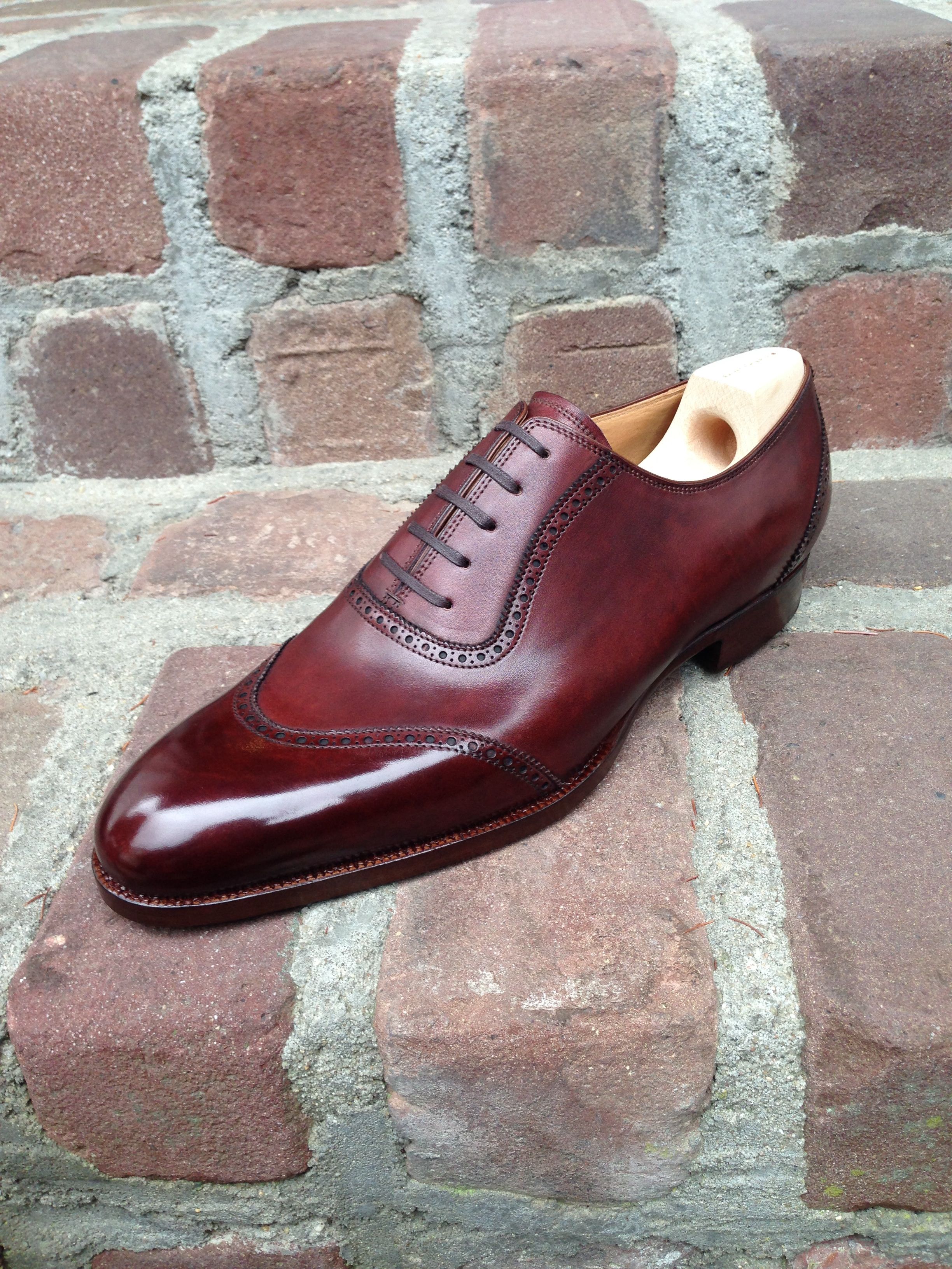 Dapper Burgundy Oxford Shoes