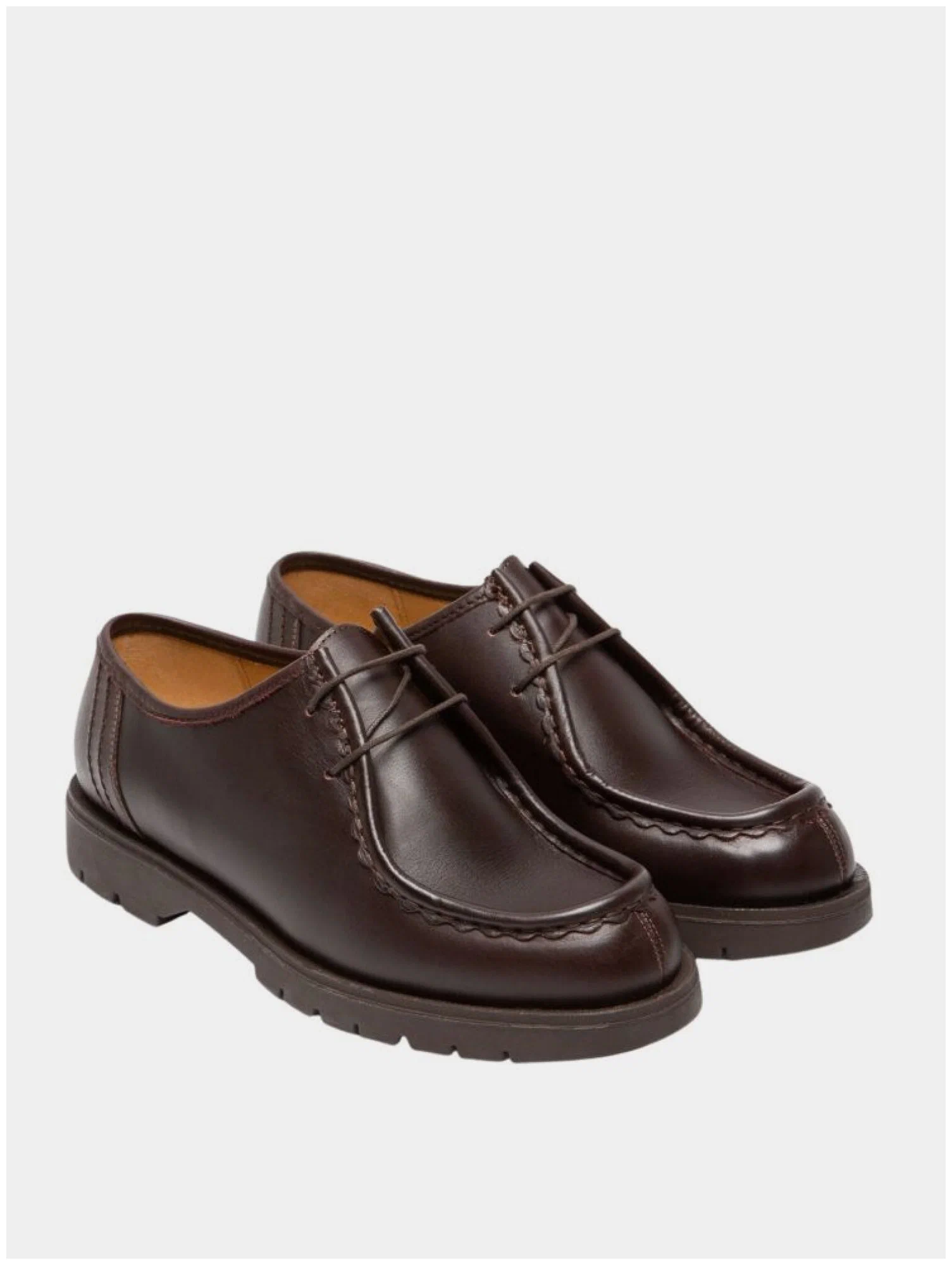 Dapper Cognac Patent Leather Shoes