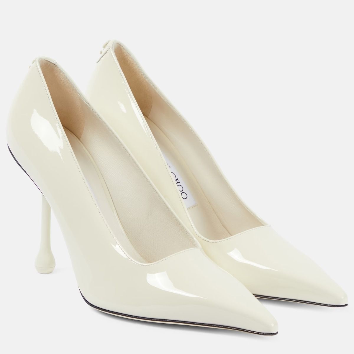 Dapper White Patent Leather Shoes