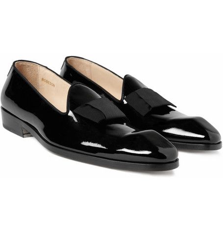 Dapper White Patent Leather Shoes