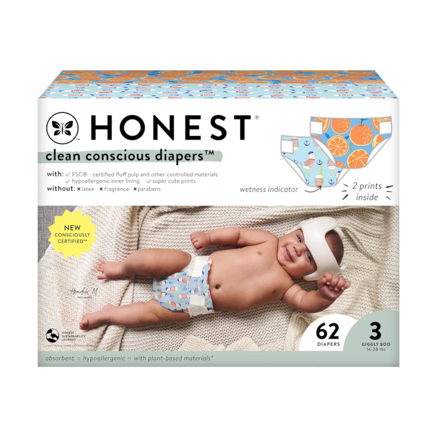 Diapers - Size 3 - Orange