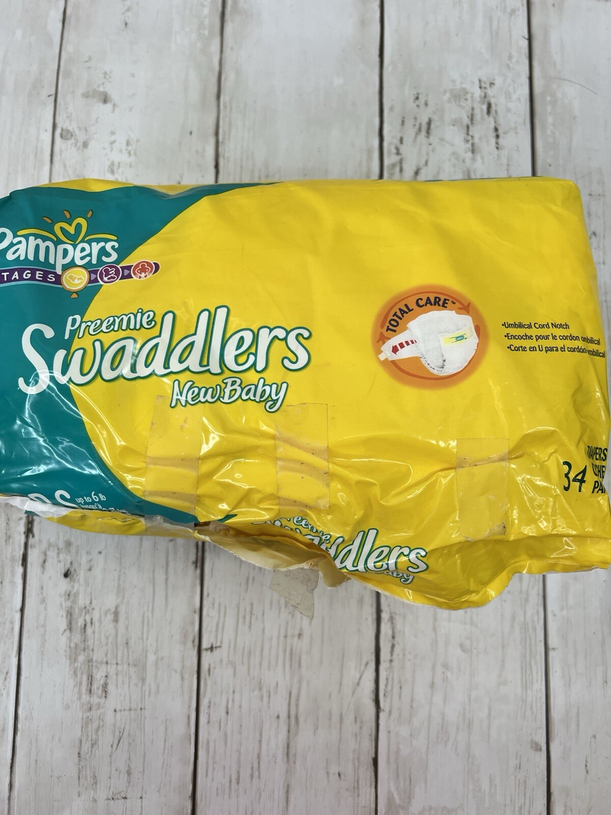 Diapers - Size 3 - Yellow