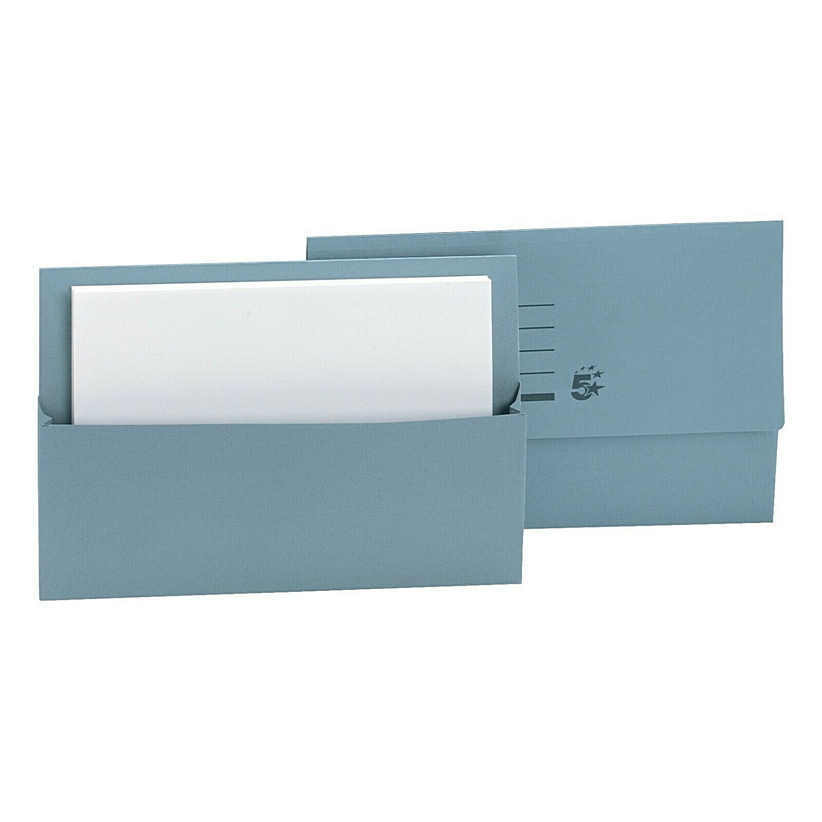Document Wallet - A4 - Blue - 20 Pack