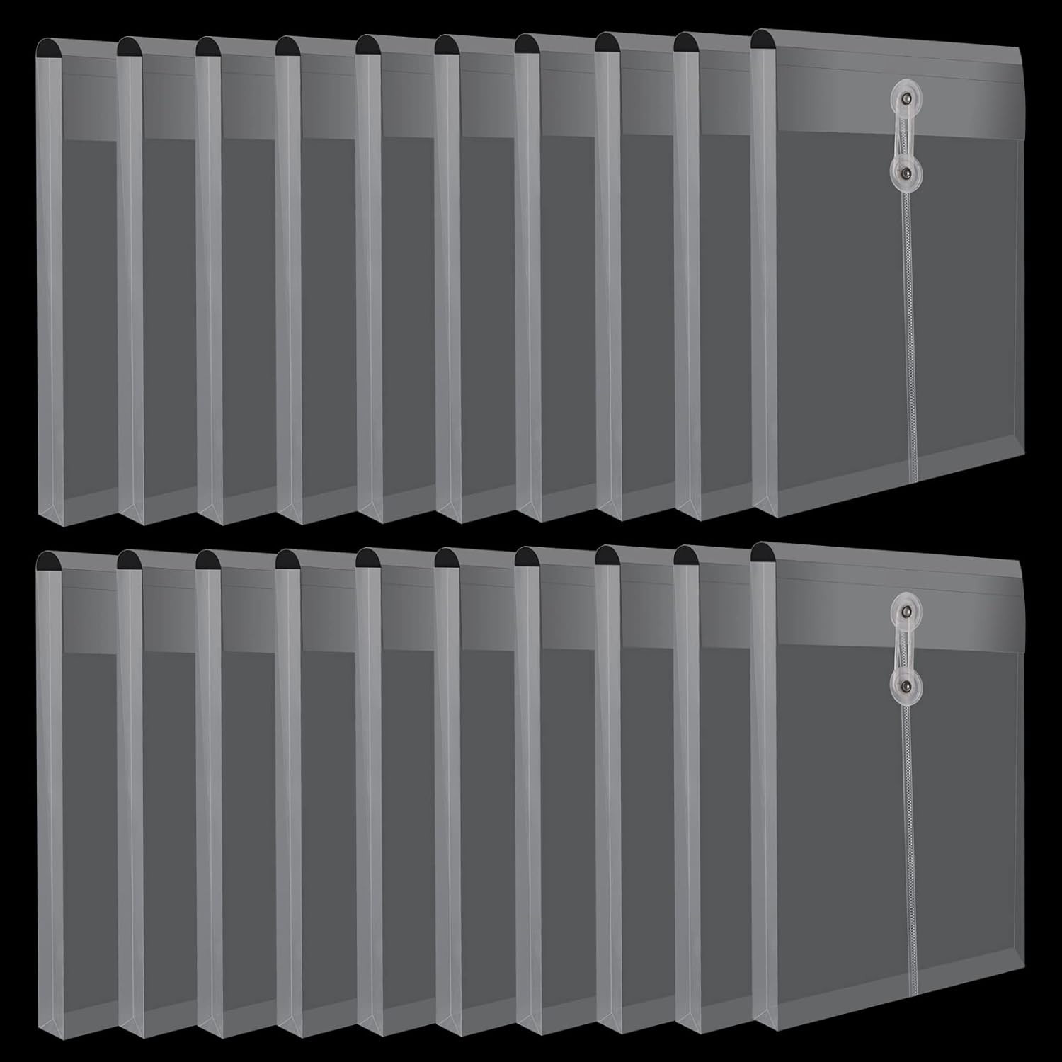 Document Wallet - A4 - Clear - 20 Pack