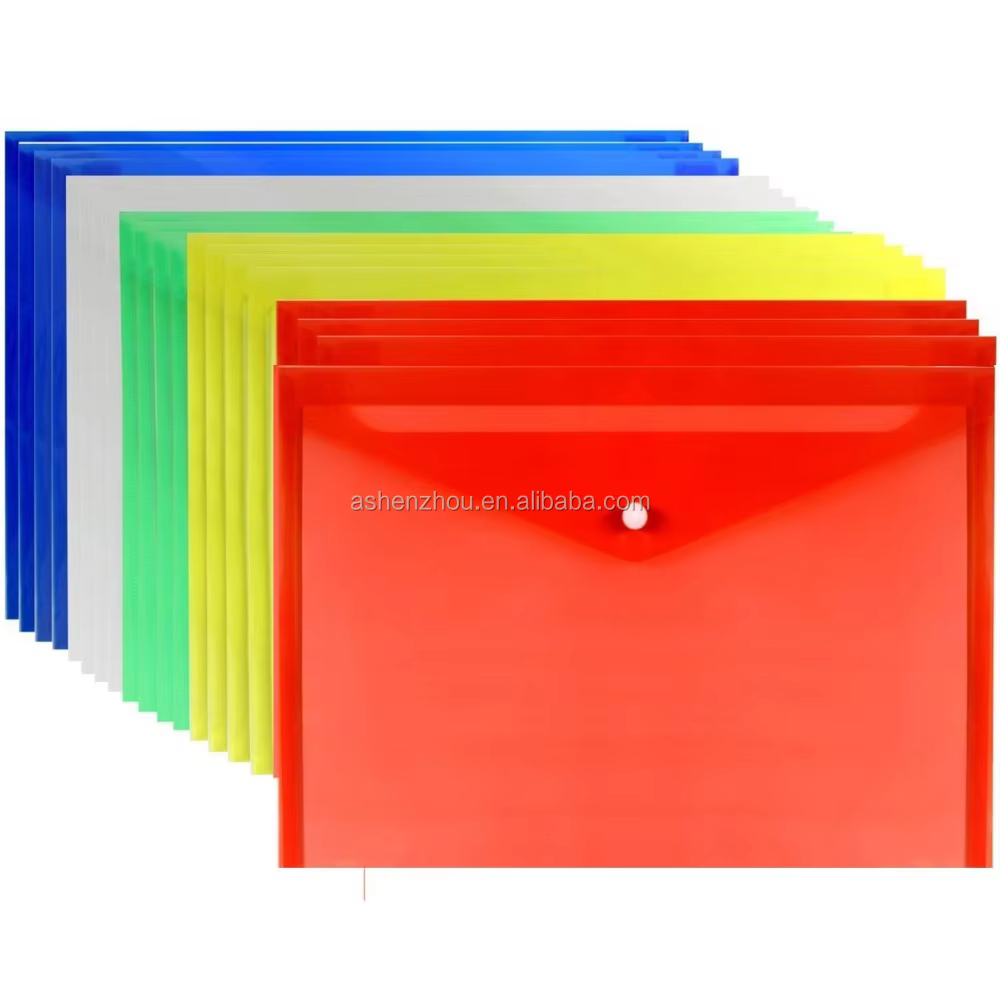 Document Wallet - A4 - Clear - 20 Pack