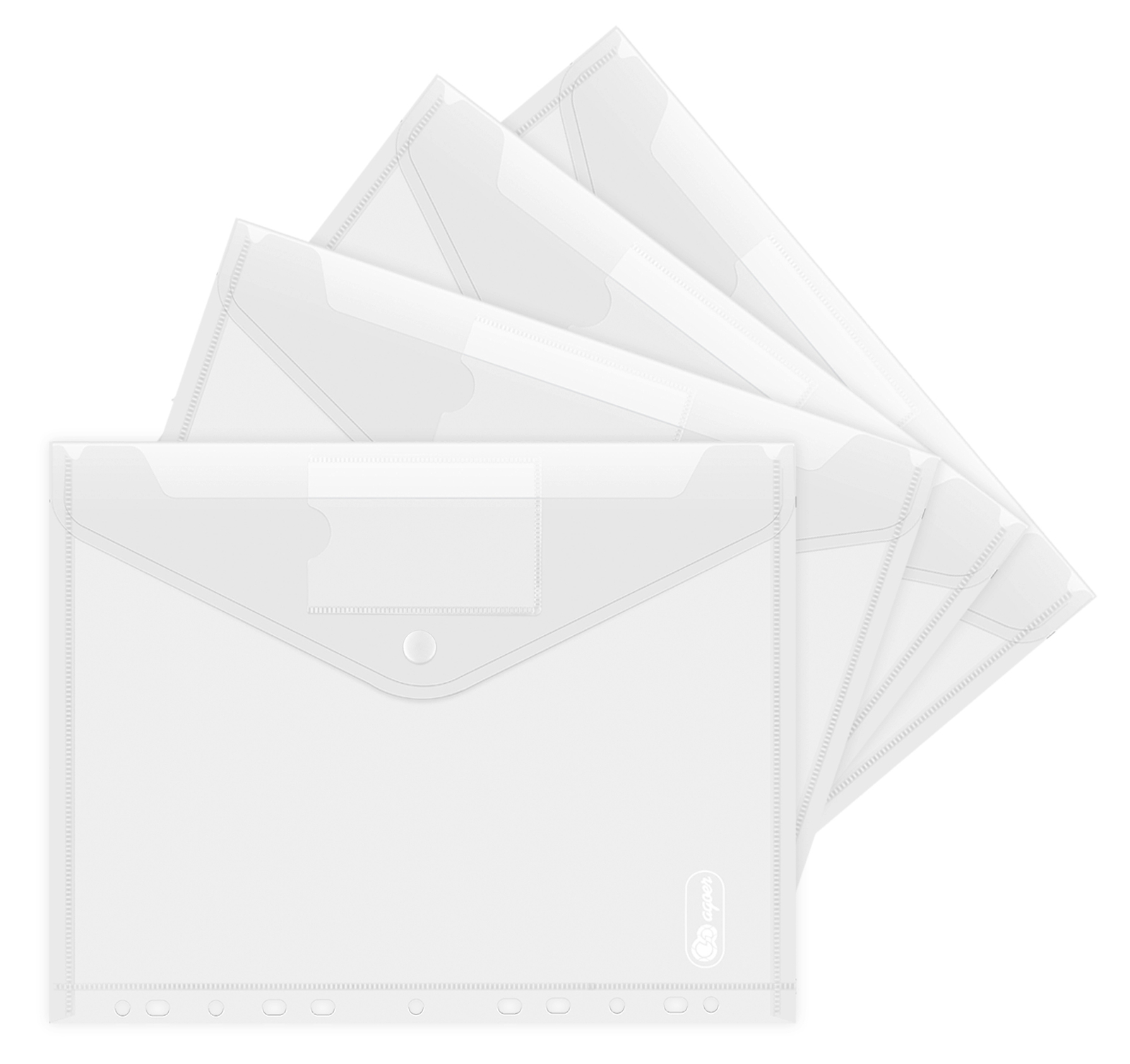 Document Wallet - A4 - White - 20 Pack