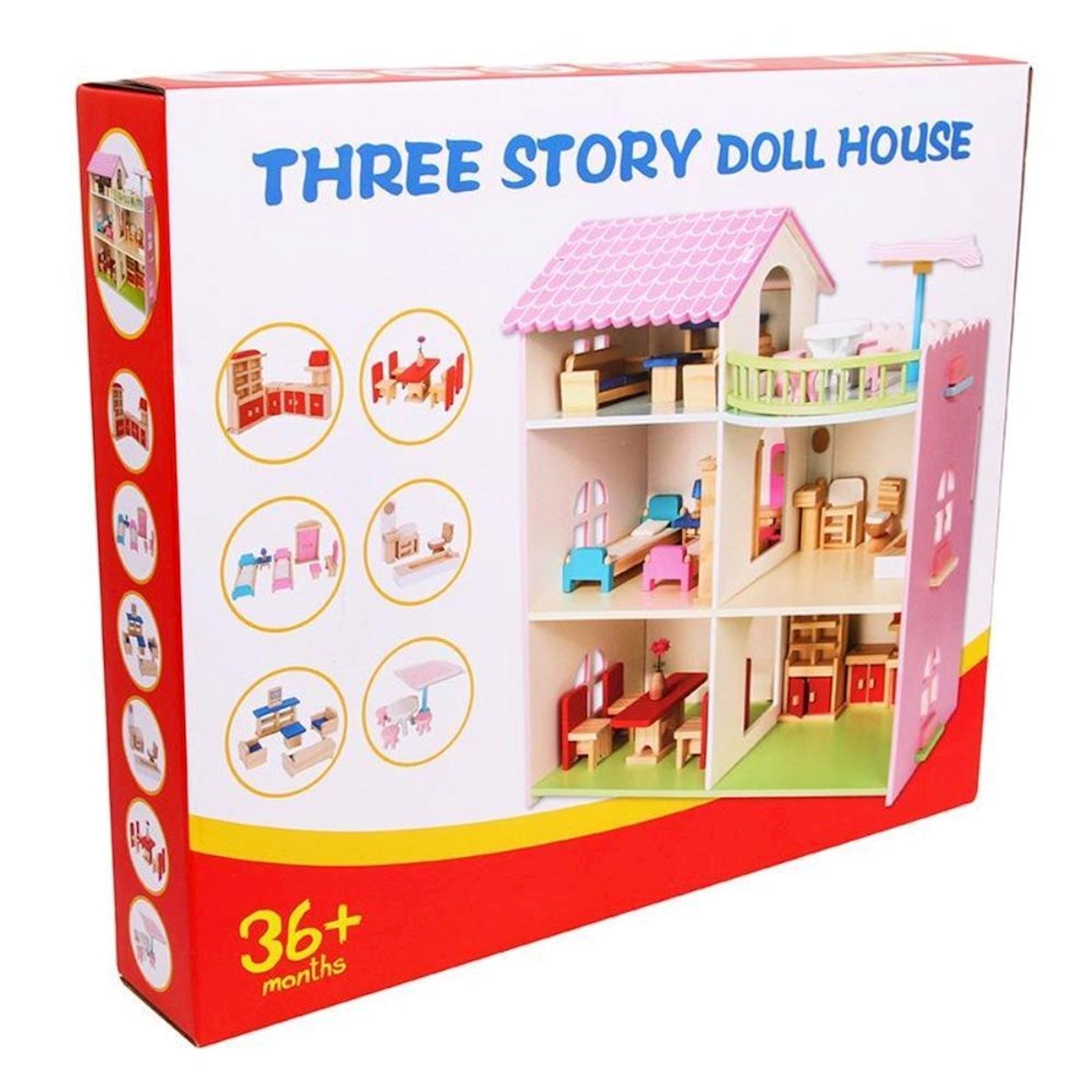 Doll House - 3 Story - Wooden