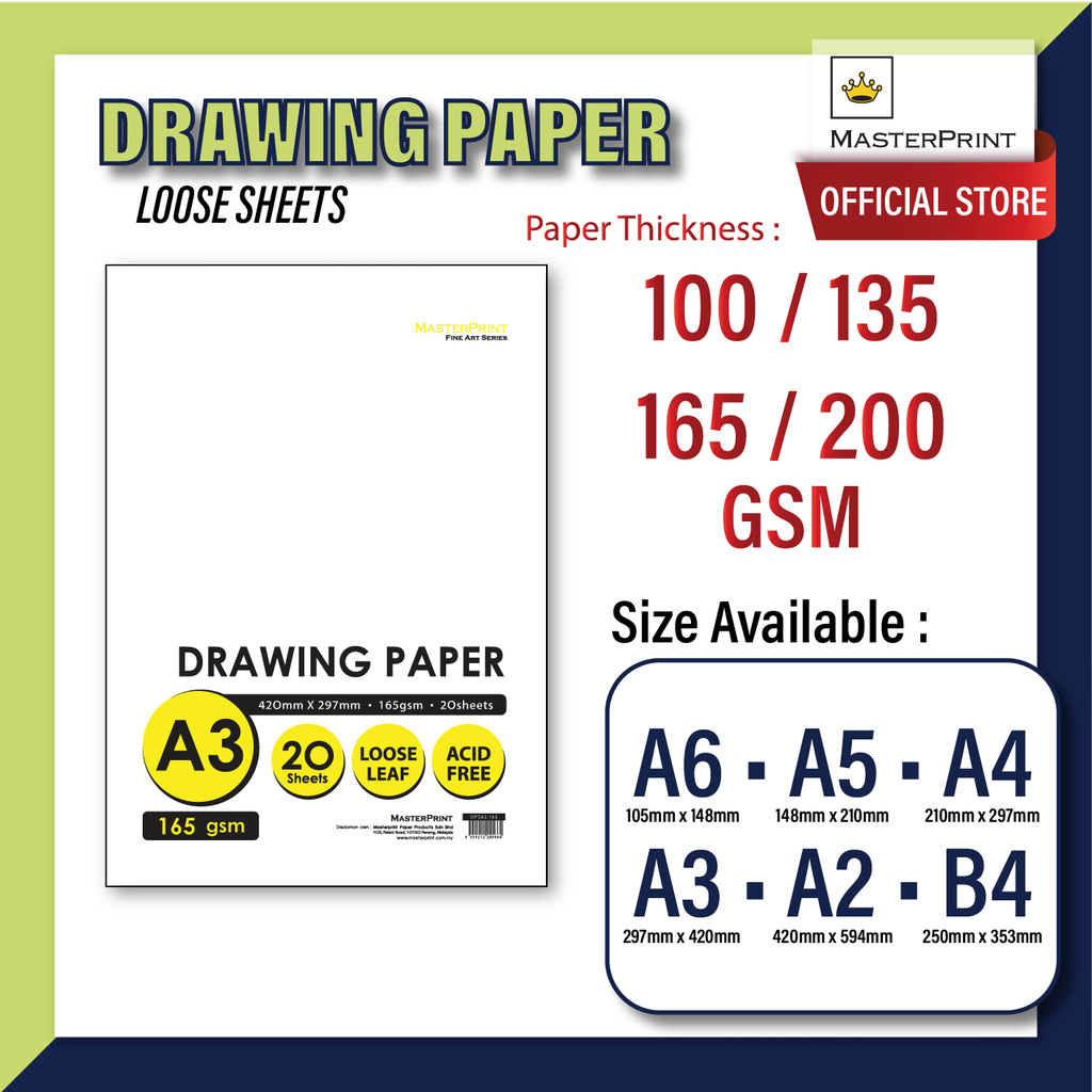 Drawing Paper - A5 - 100 Sheets