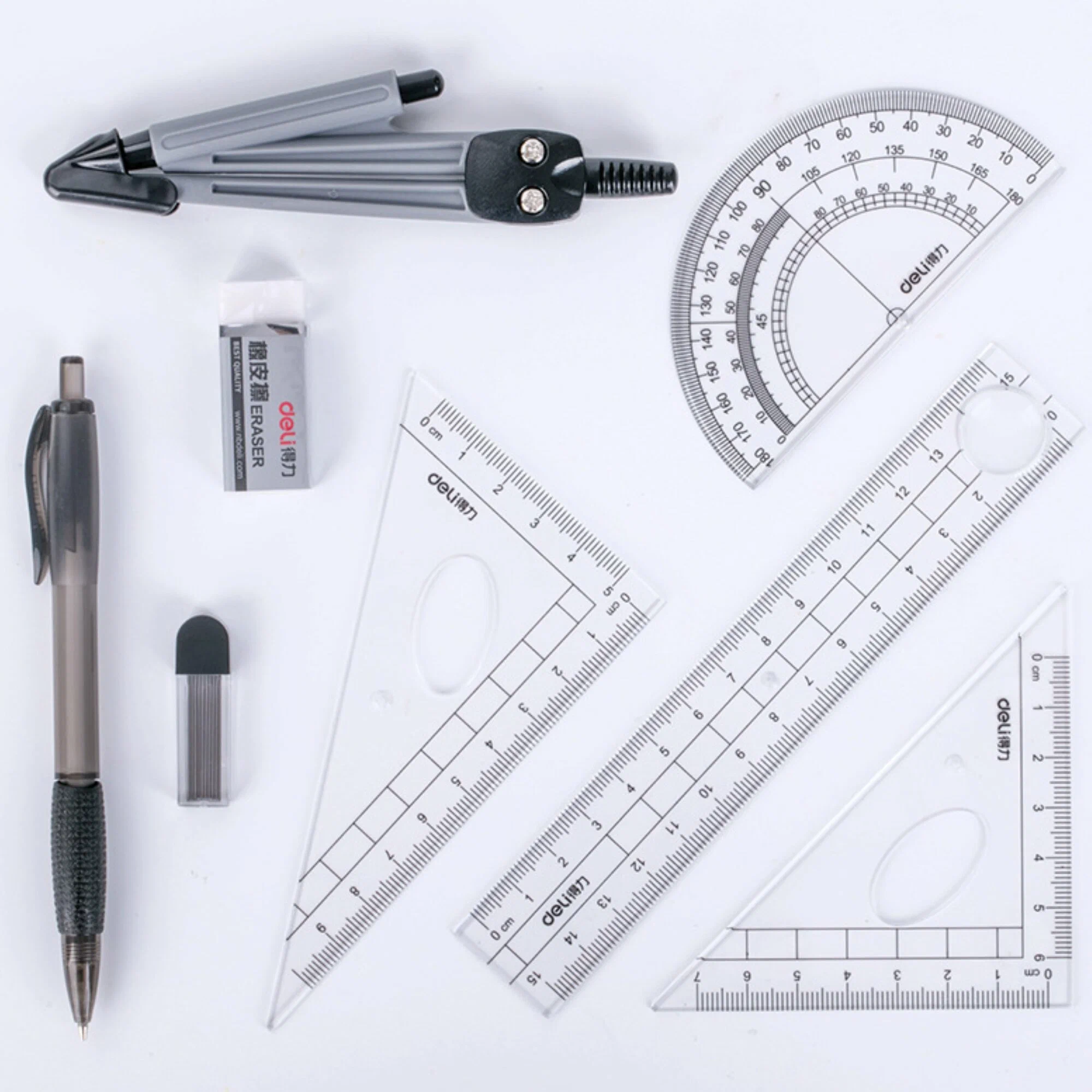 Drawing Set - Geometry Kit - 12 Pieces