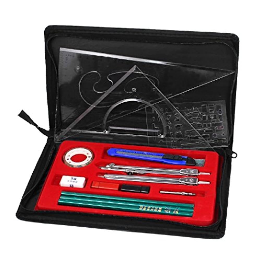 Drawing Set - Geometry Kit - 16 Pieces