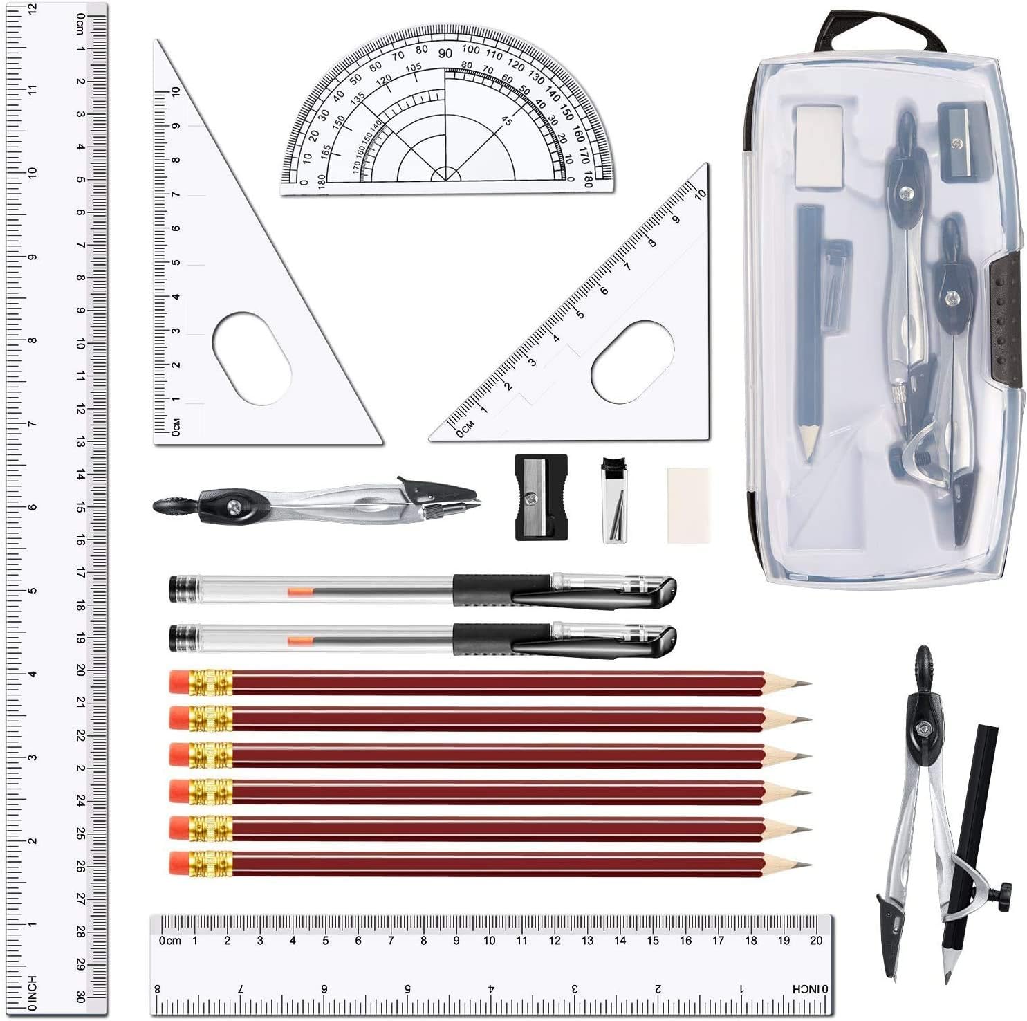 Drawing Set - Geometry Kit - 20 Pieces