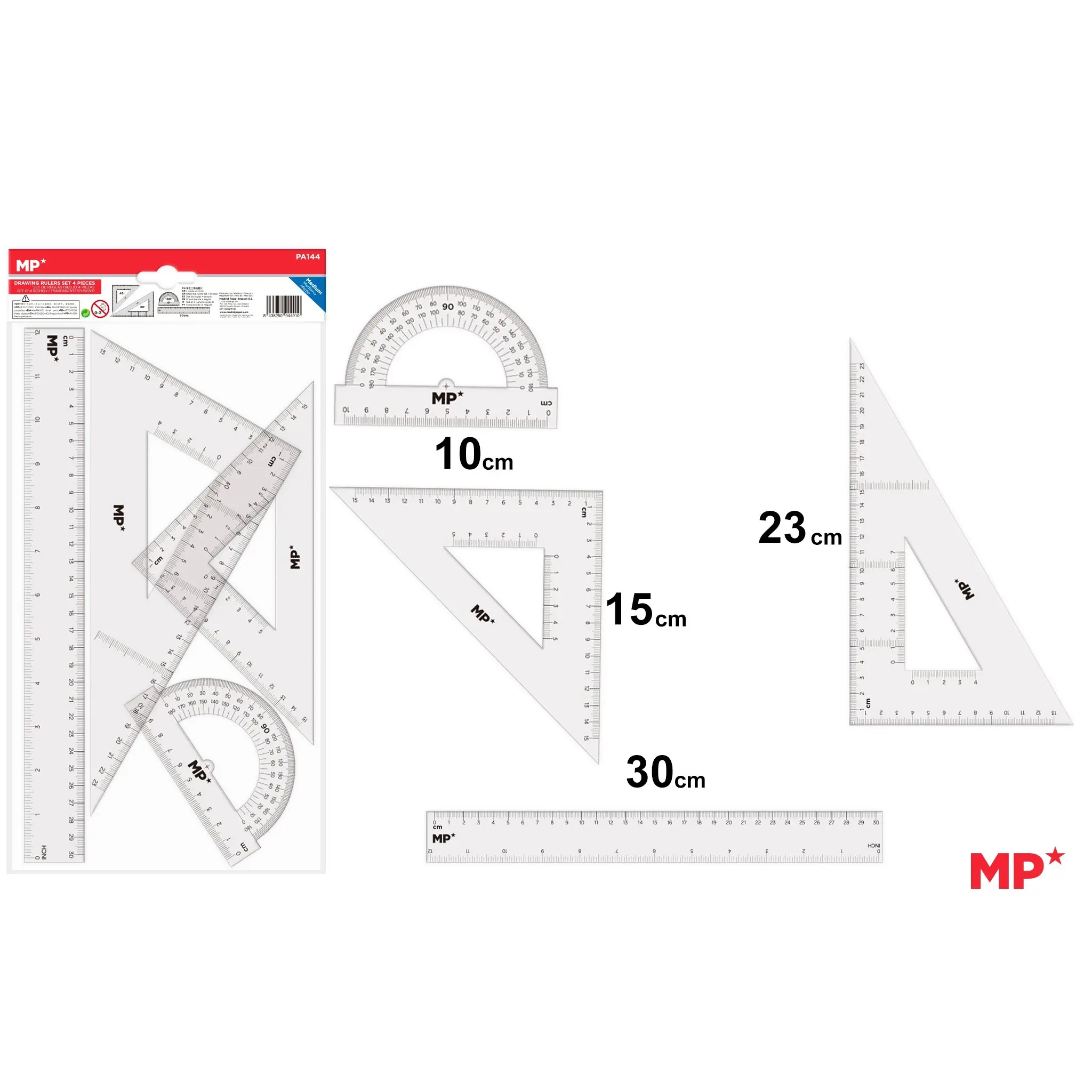 Drawing Set - Geometry Kit - 4 Pieces