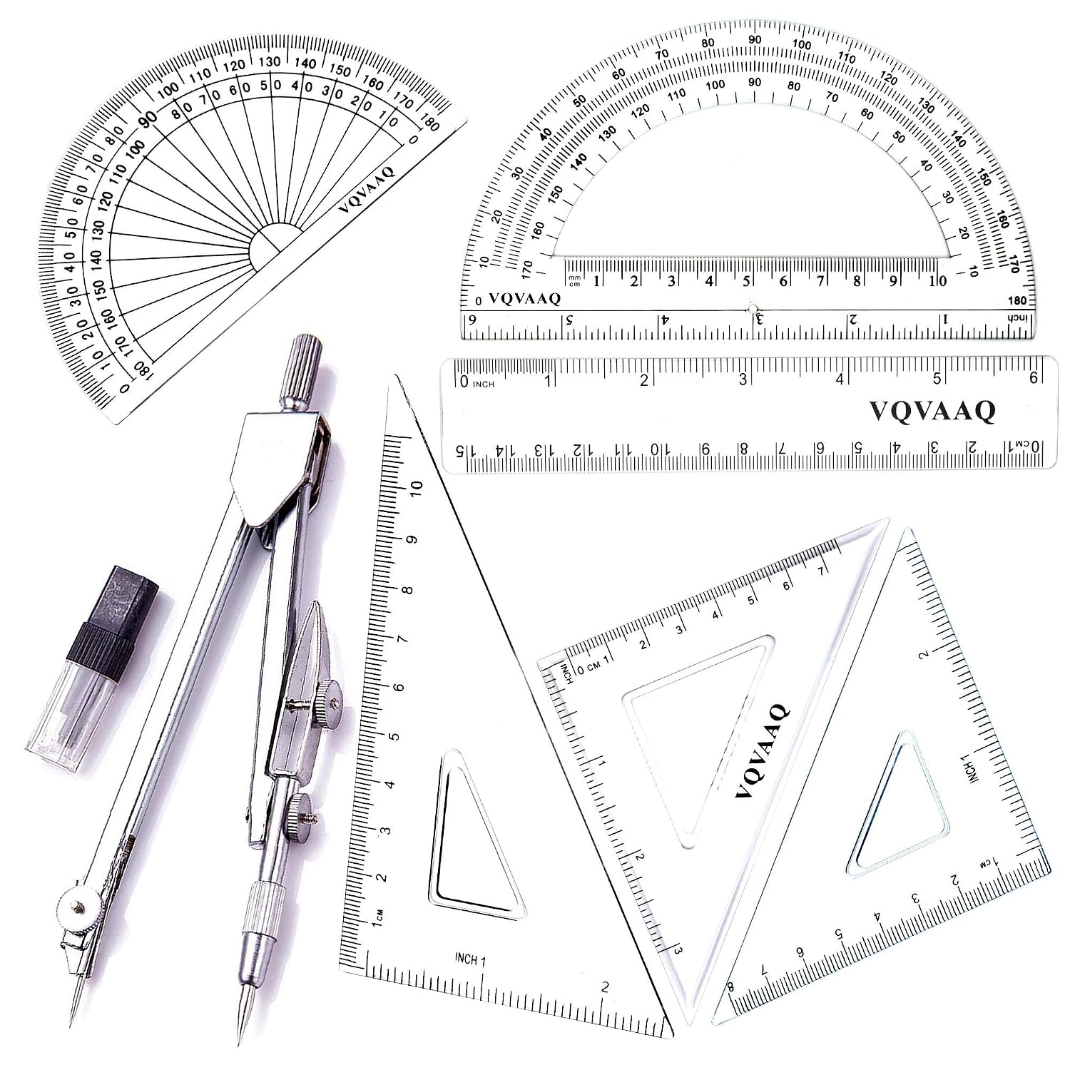 Drawing Set - Geometry Kit - 6 Pieces