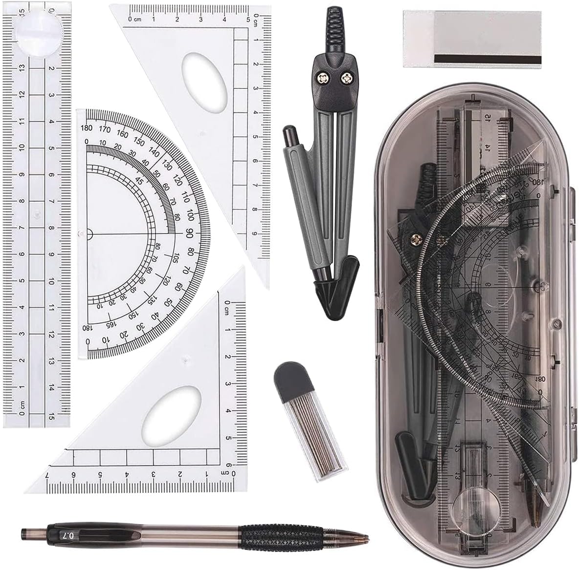 Drawing Set - Geometry Kit - 8 Pieces