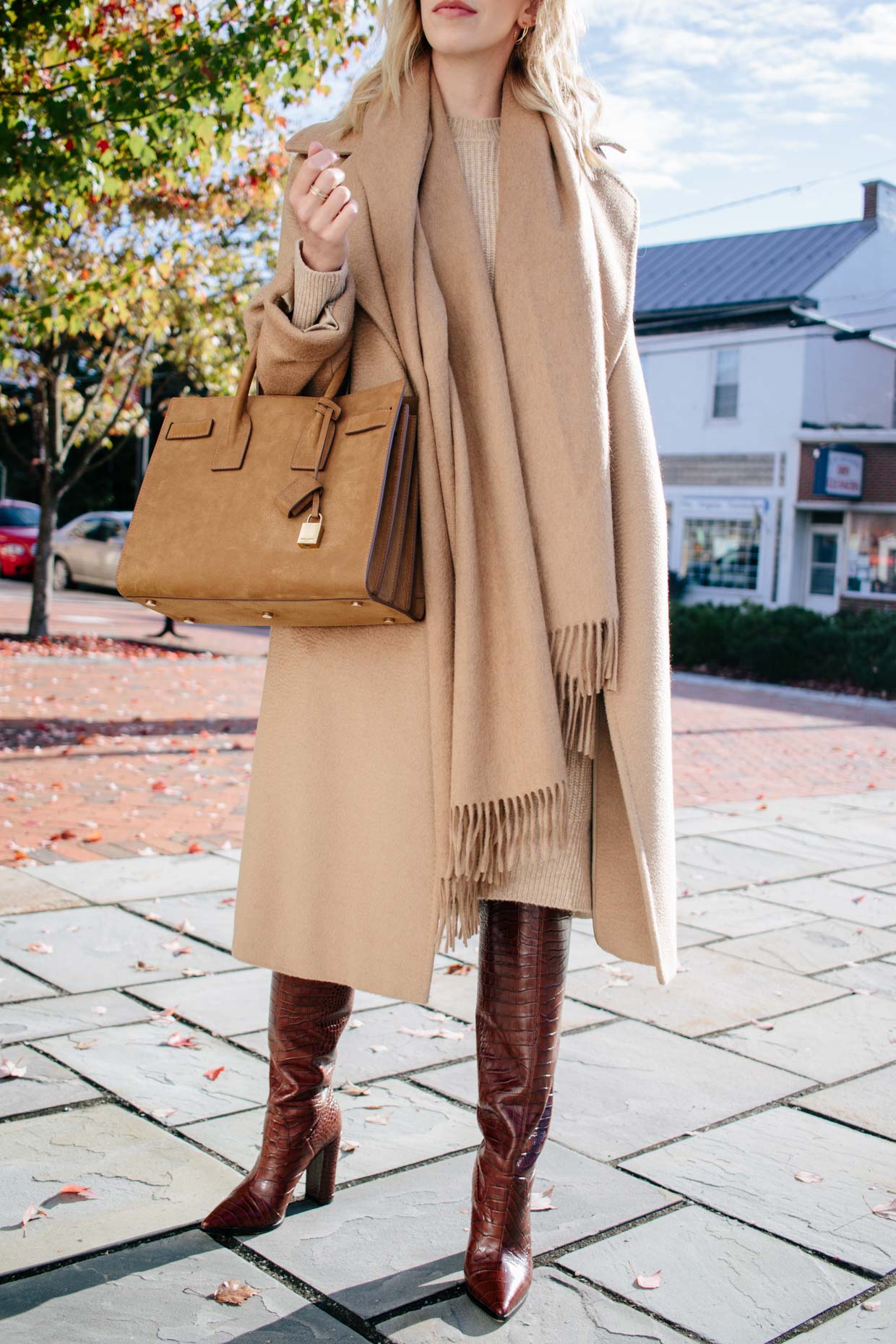 Durable Camel Dress Boots