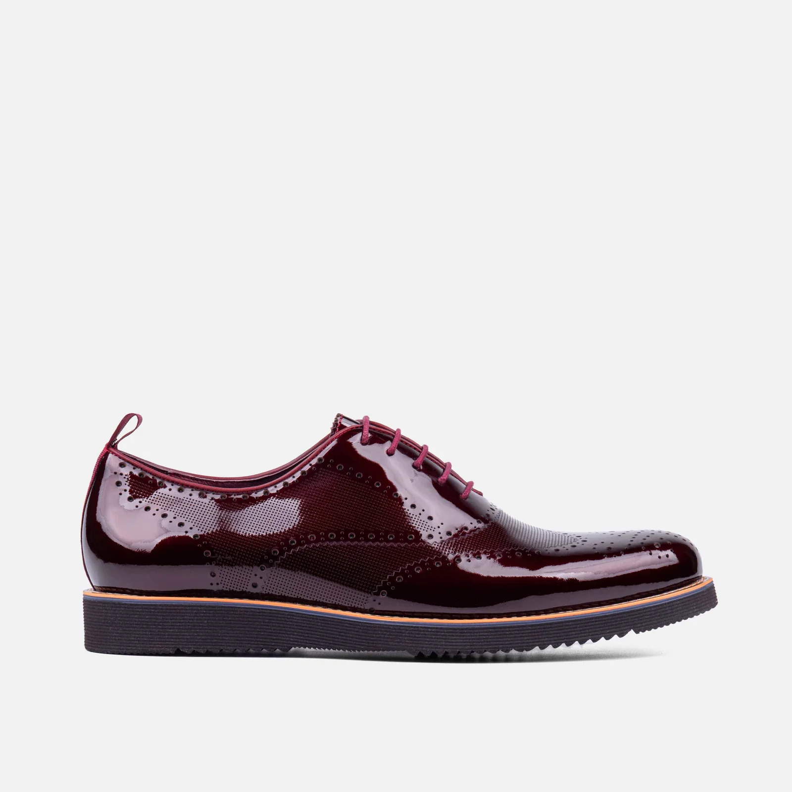Elegant Burgundy Patent Leather Shoes