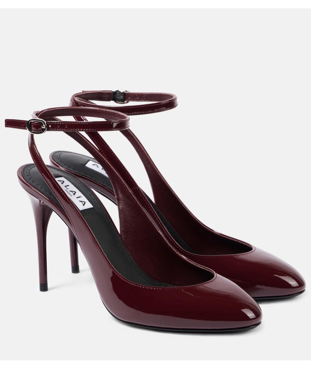 Elegant Burgundy Patent Leather Shoes