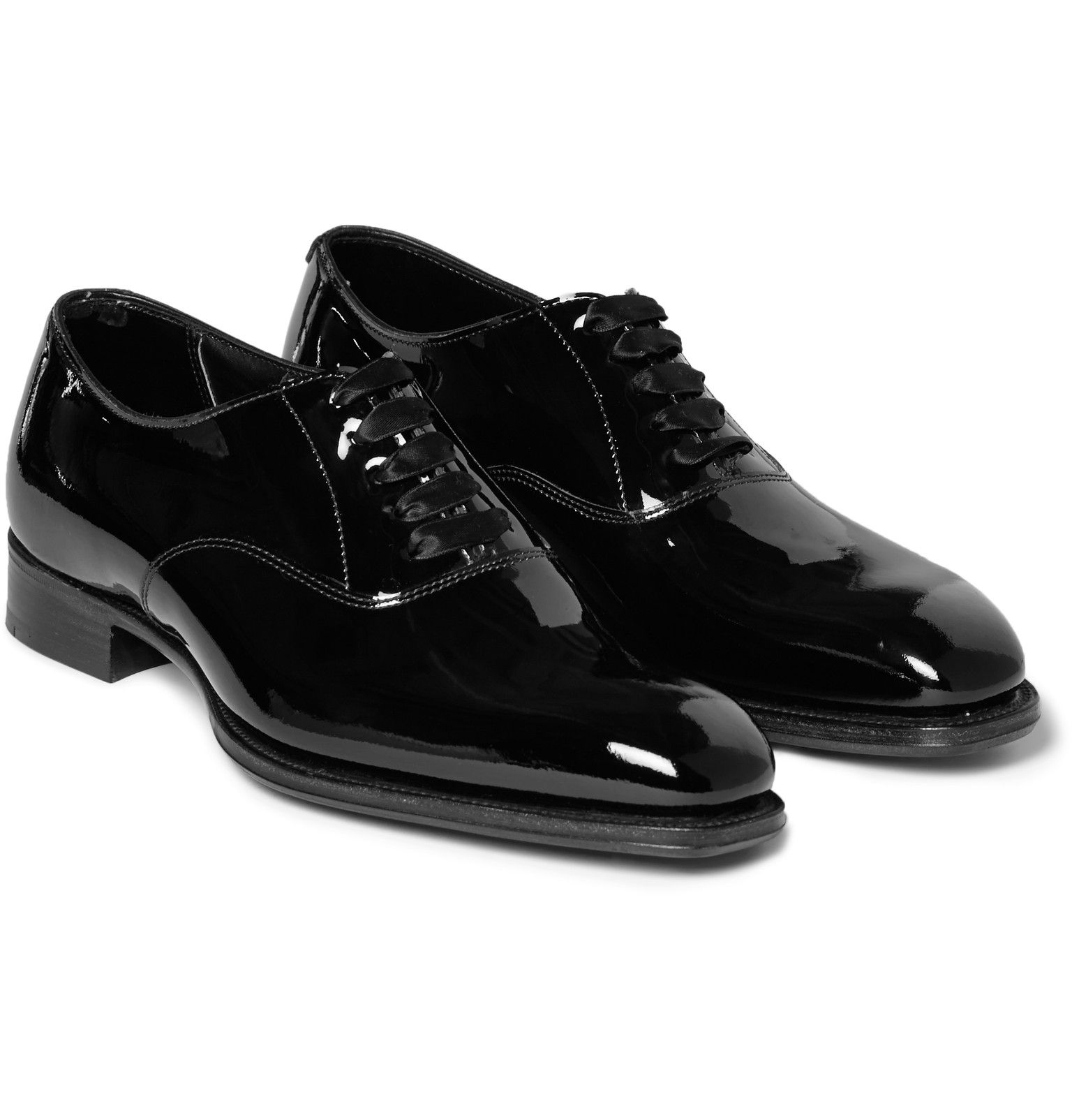 Elegant Khaki Patent Leather Shoes
