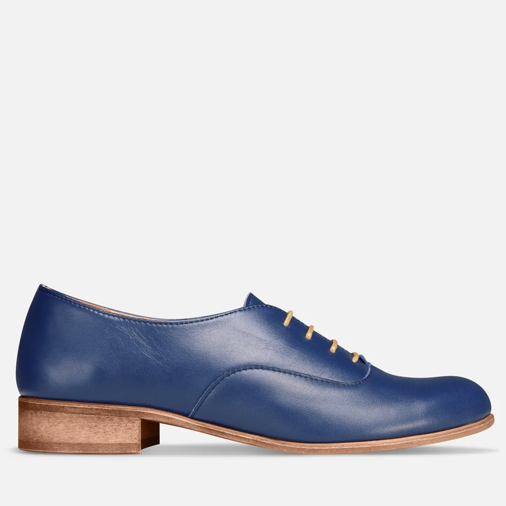 Elegant Navy Blue Oxford Shoes