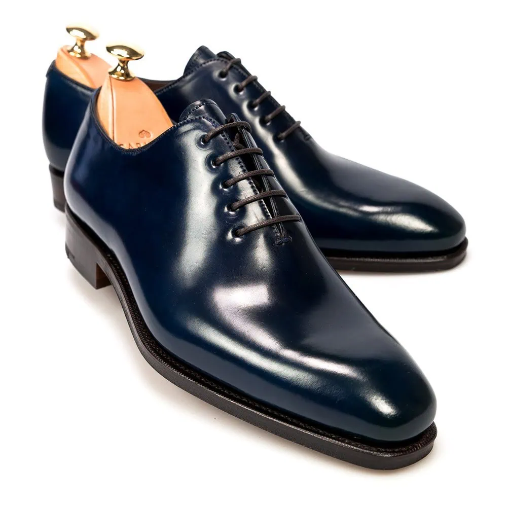 Elegant Navy Blue Oxford Shoes