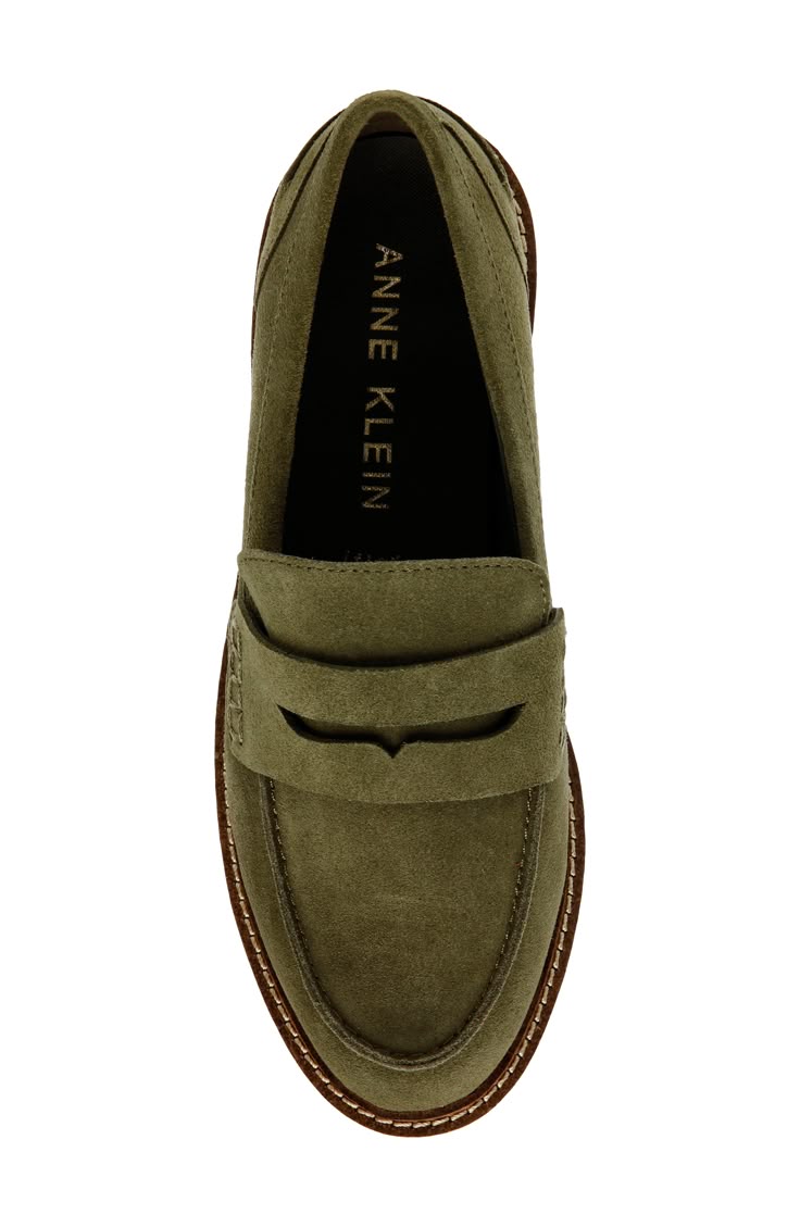 Elegant Olive Brogues