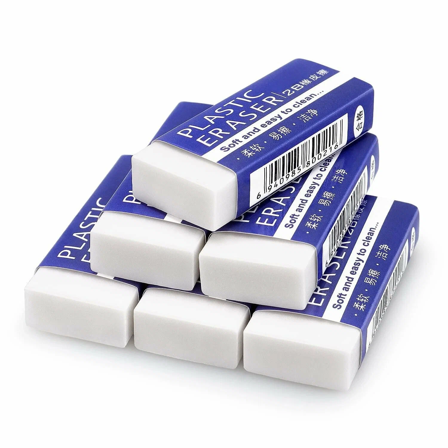 Eraser - White - Large - 5 Pack