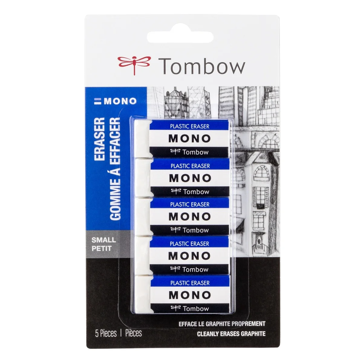 Eraser - White - Small - 5 Pack