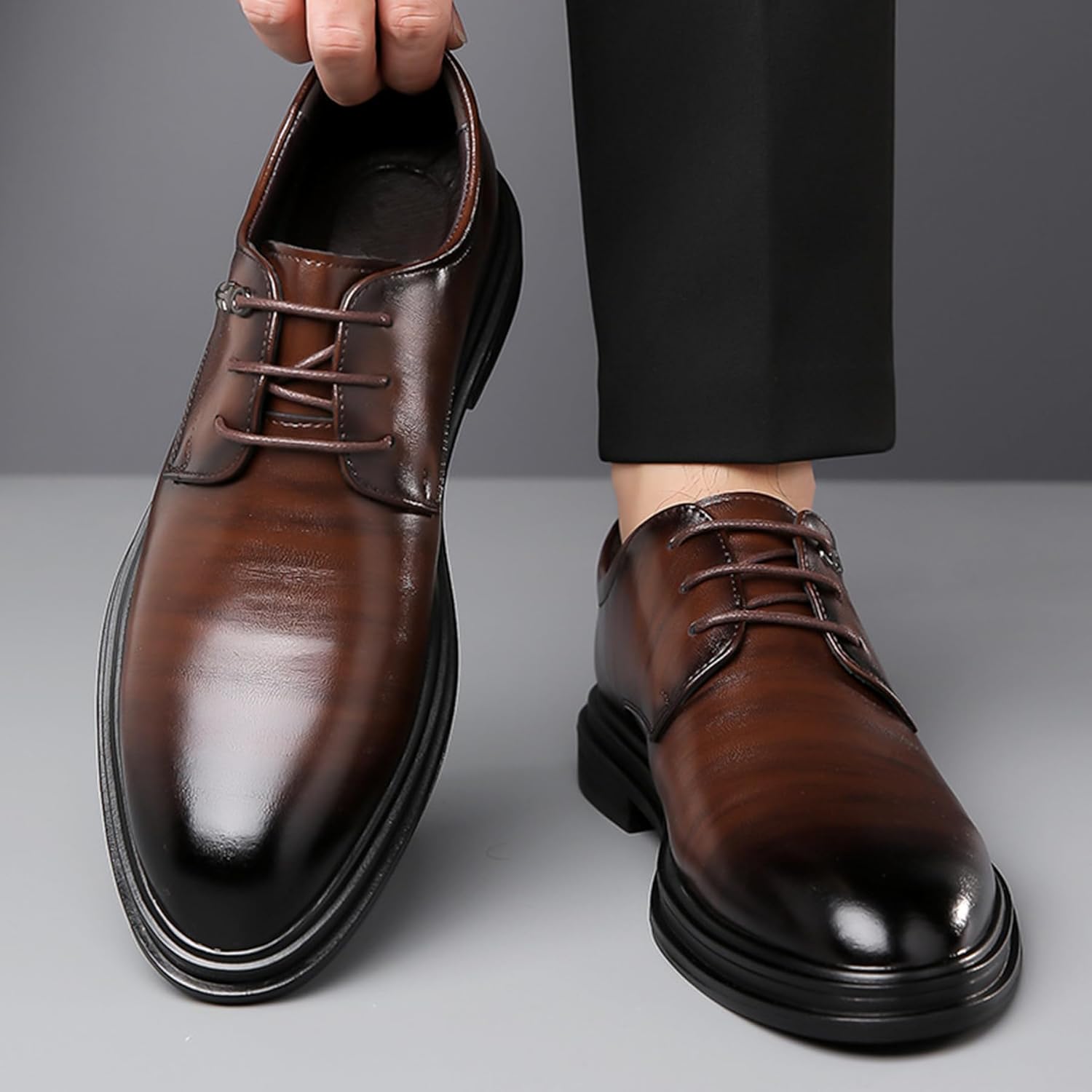 Executive Charcoal Formal Shoes