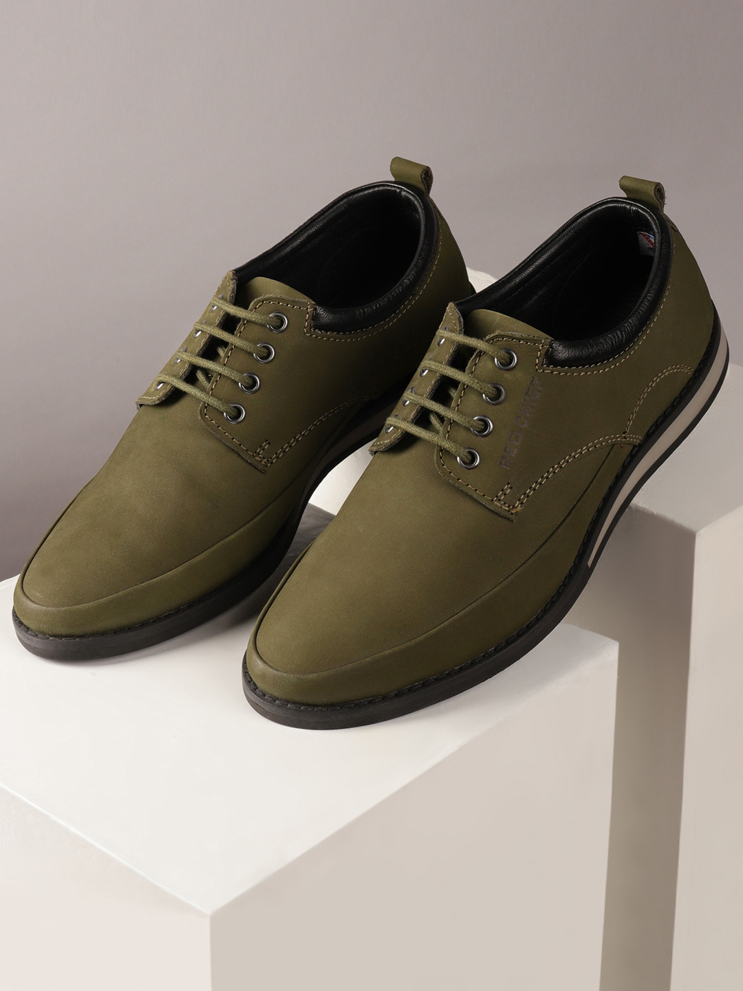 Executive Olive Formal Shoes