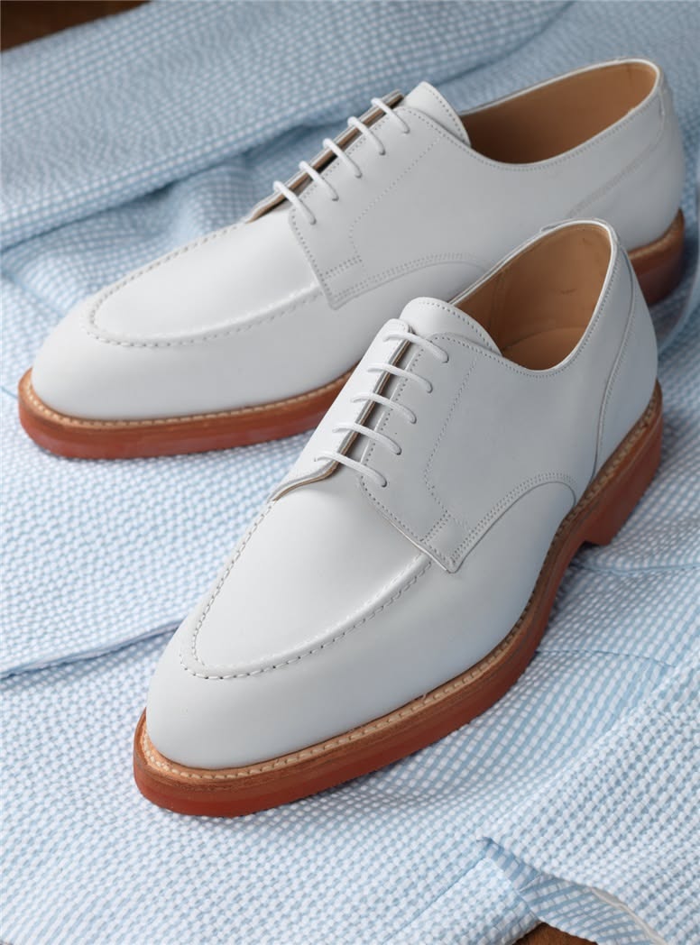 Executive White Derby Shoes