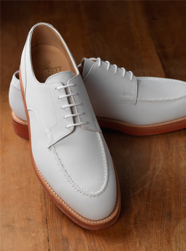 Executive White Derby Shoes
