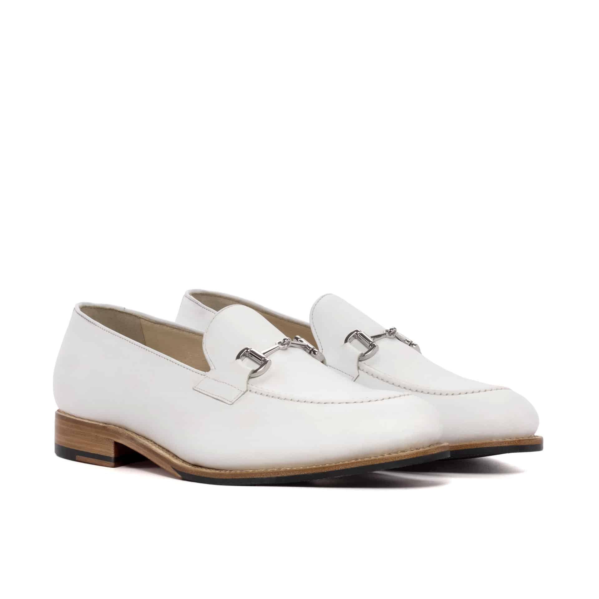 Executive White Loafers