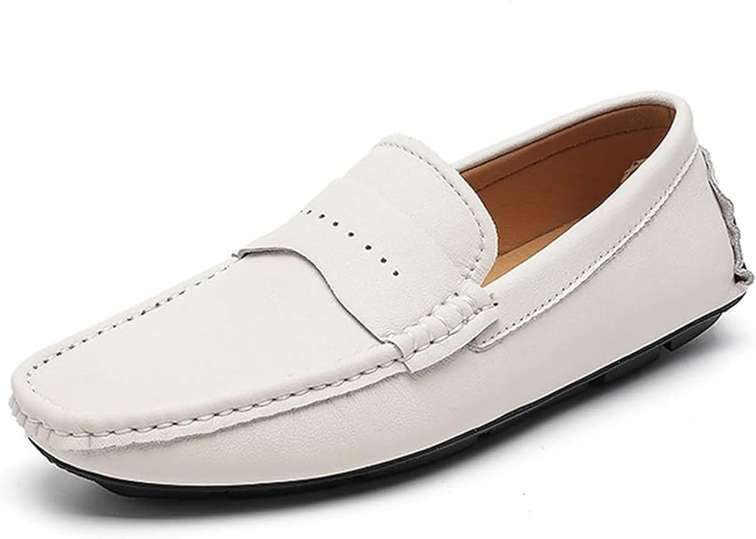 Executive White Loafers