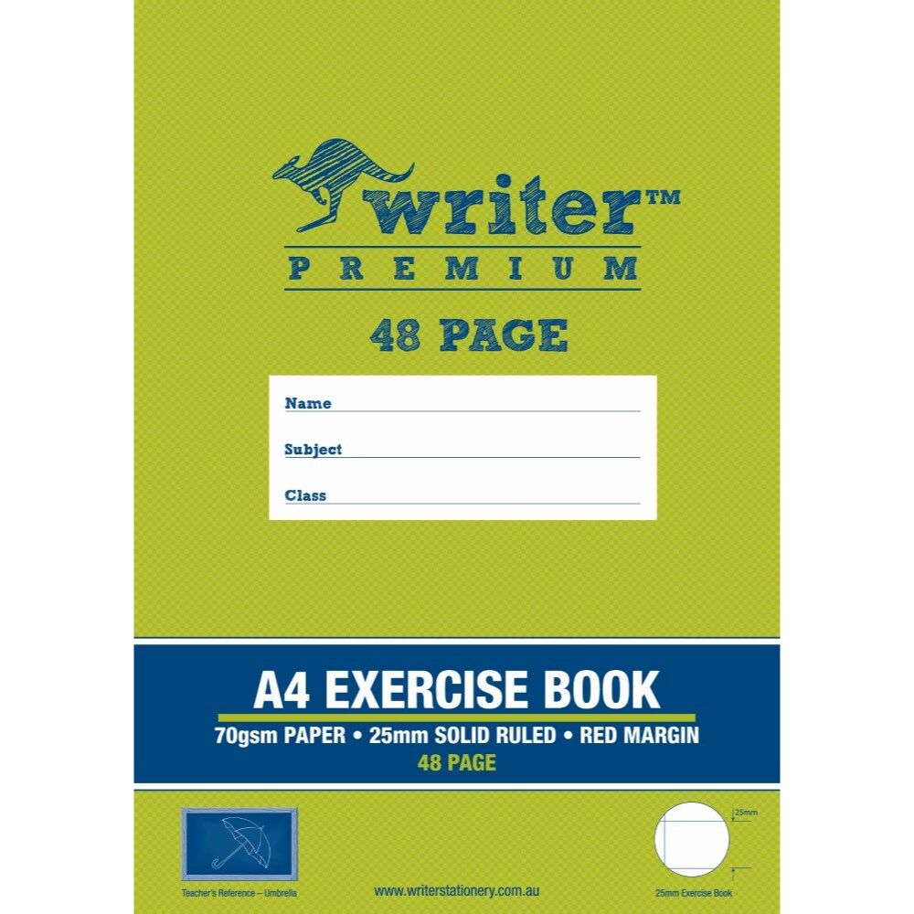 Exercise Book - 48 Pages - Red