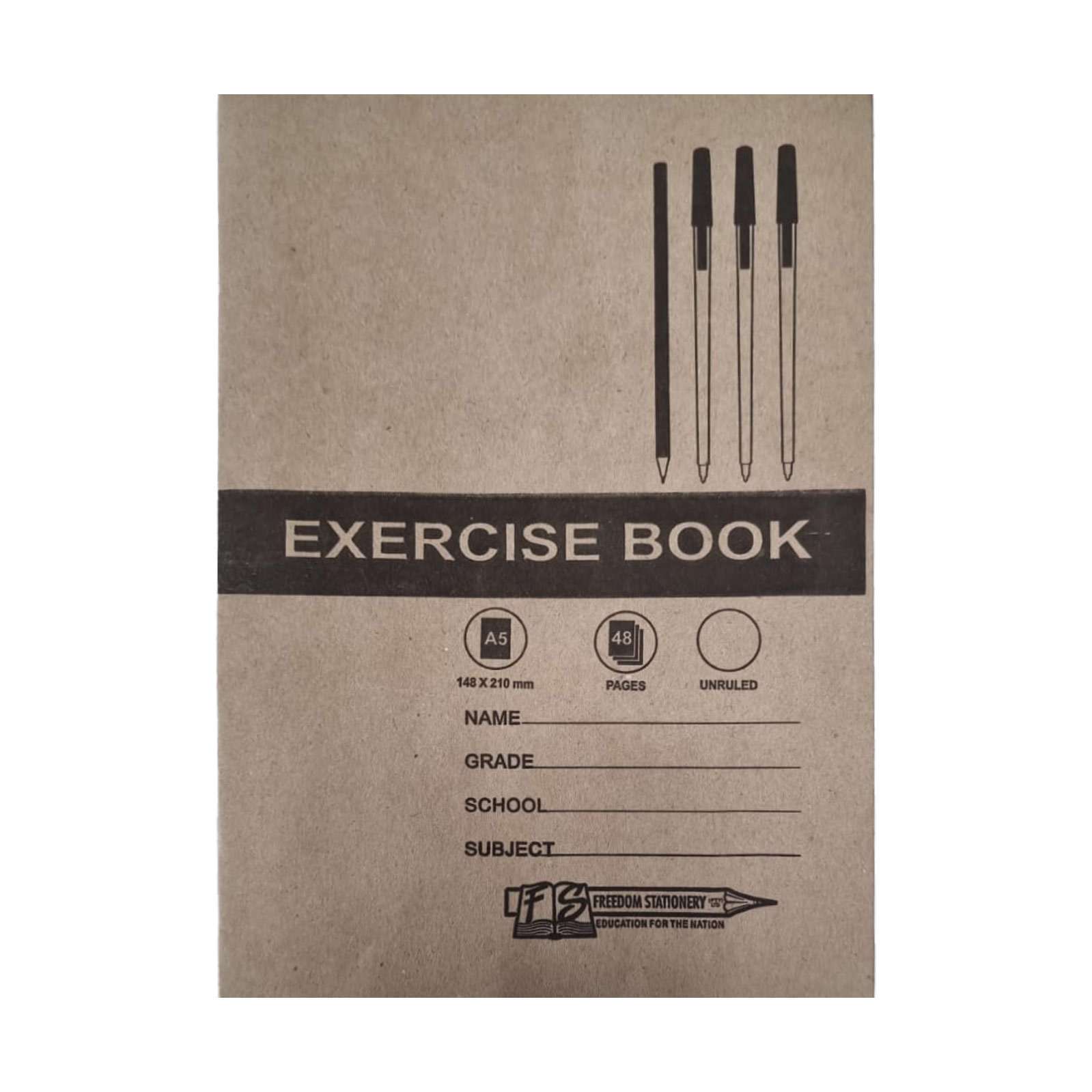 Exercise Book - 48 Pages - Unruled