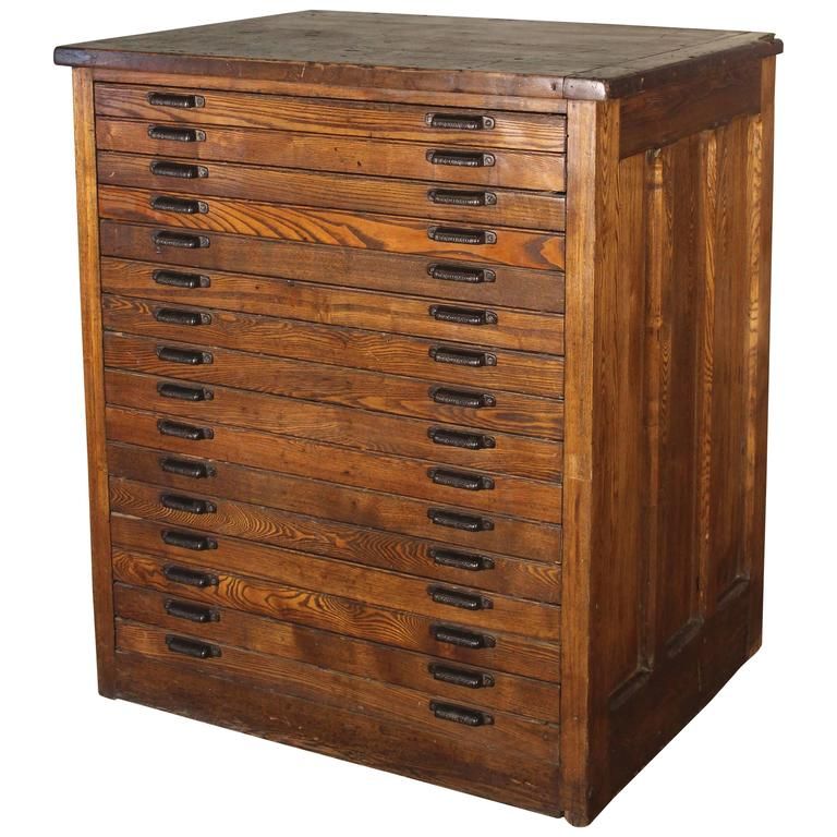 Filing Cabinet - 1 Drawer - Wooden