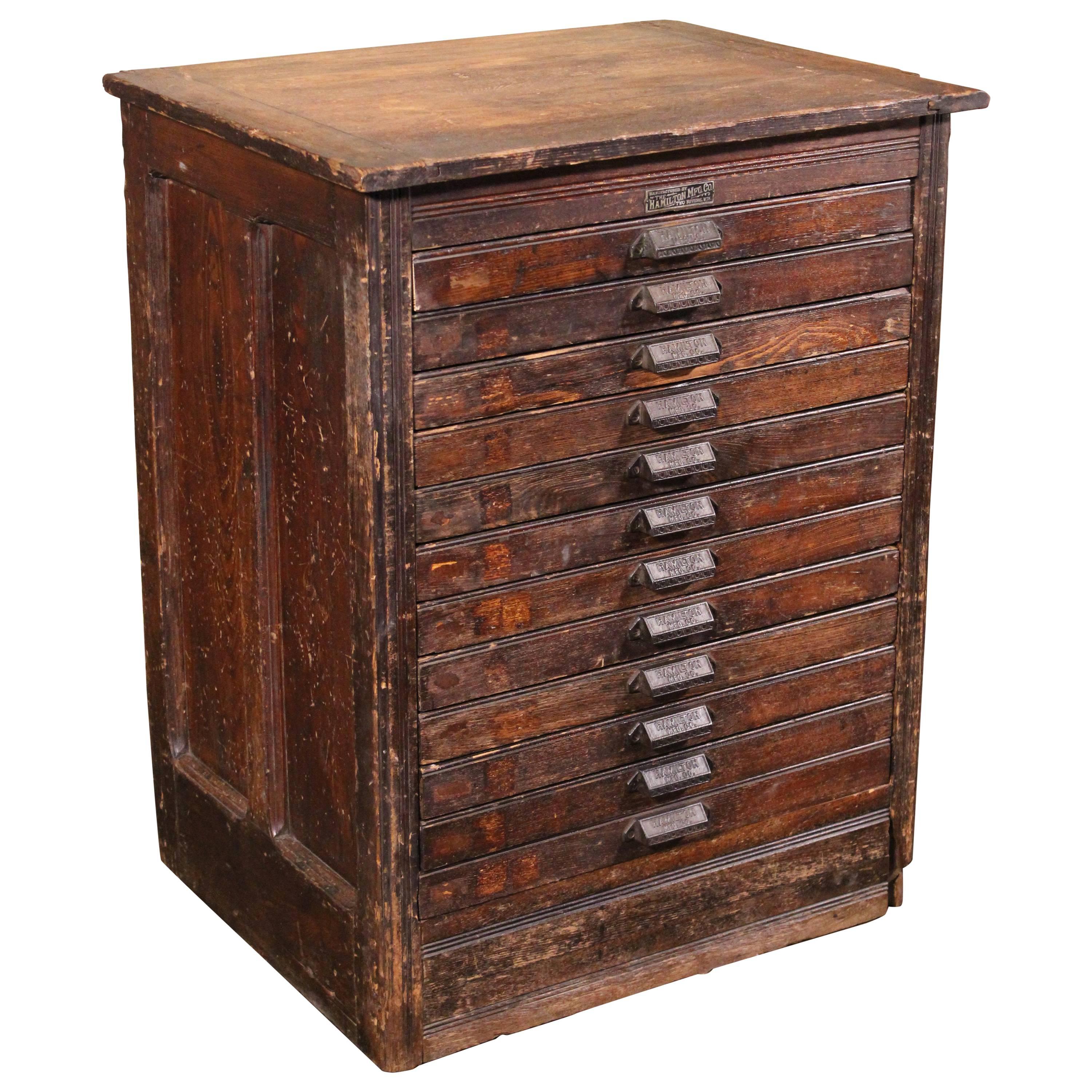 Filing Cabinet - 1 Drawer - Wooden